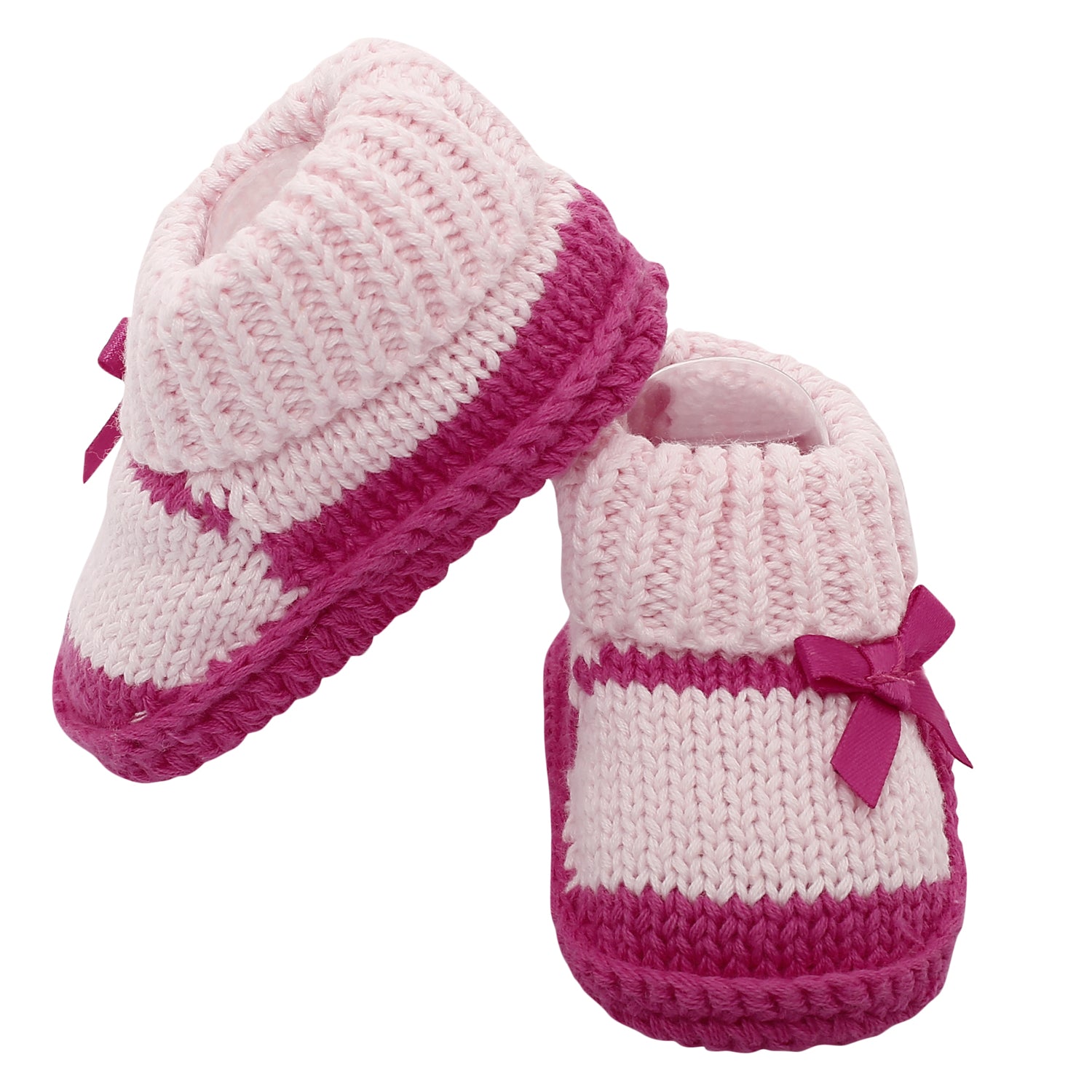 Sweet Bows Pink Socks Booties - Baby Moo