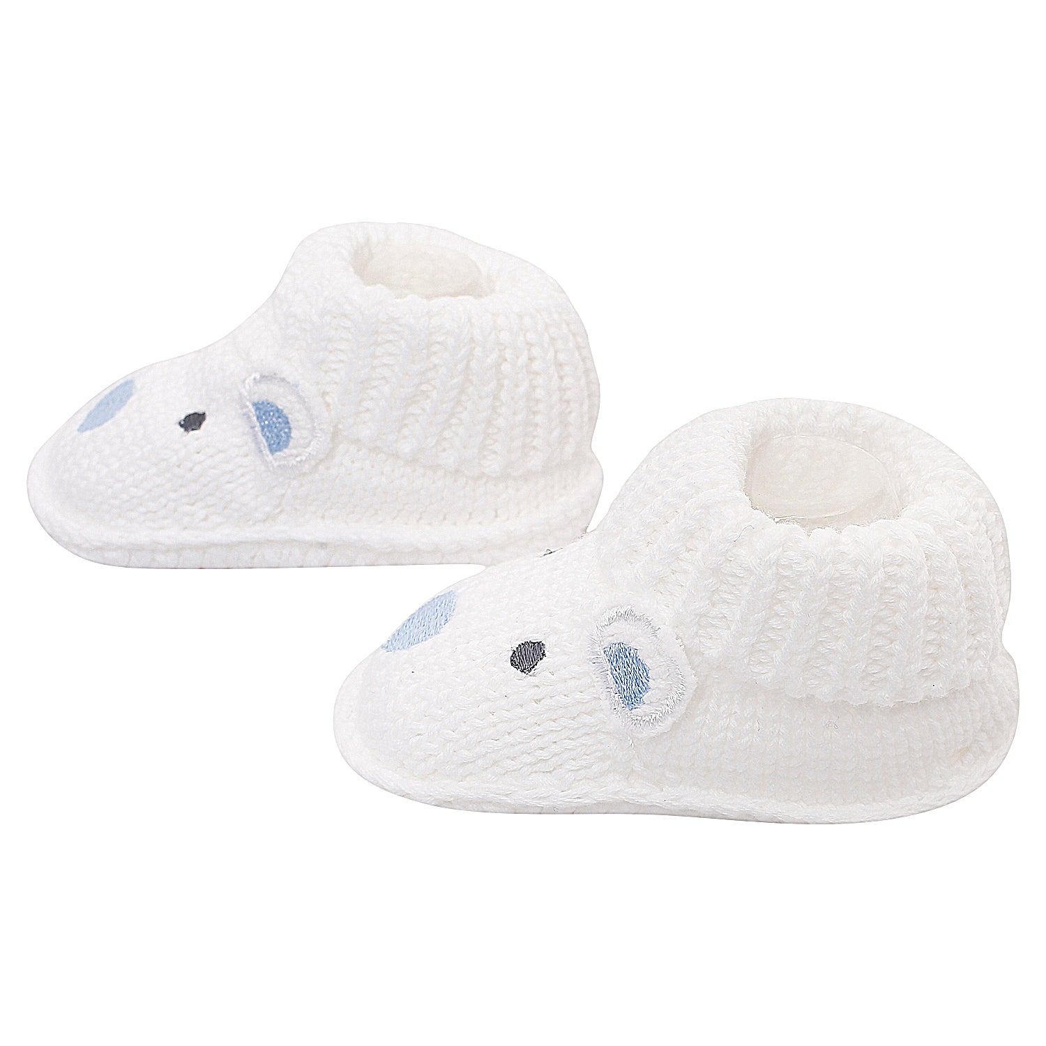 Polar Bear White Socks Booties - Baby Moo