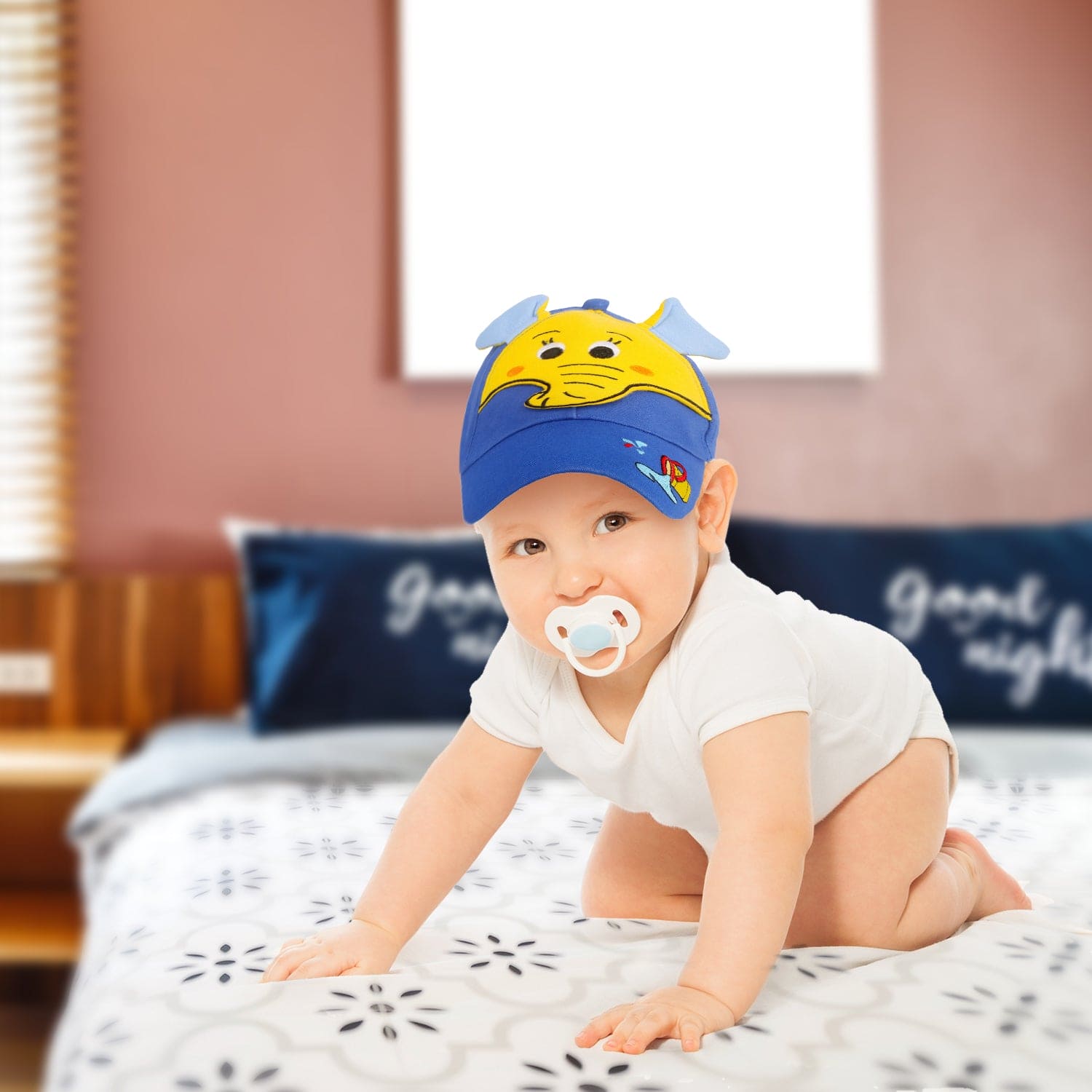 Baby Moo 3D Elephant Blue Cap - Baby Moo