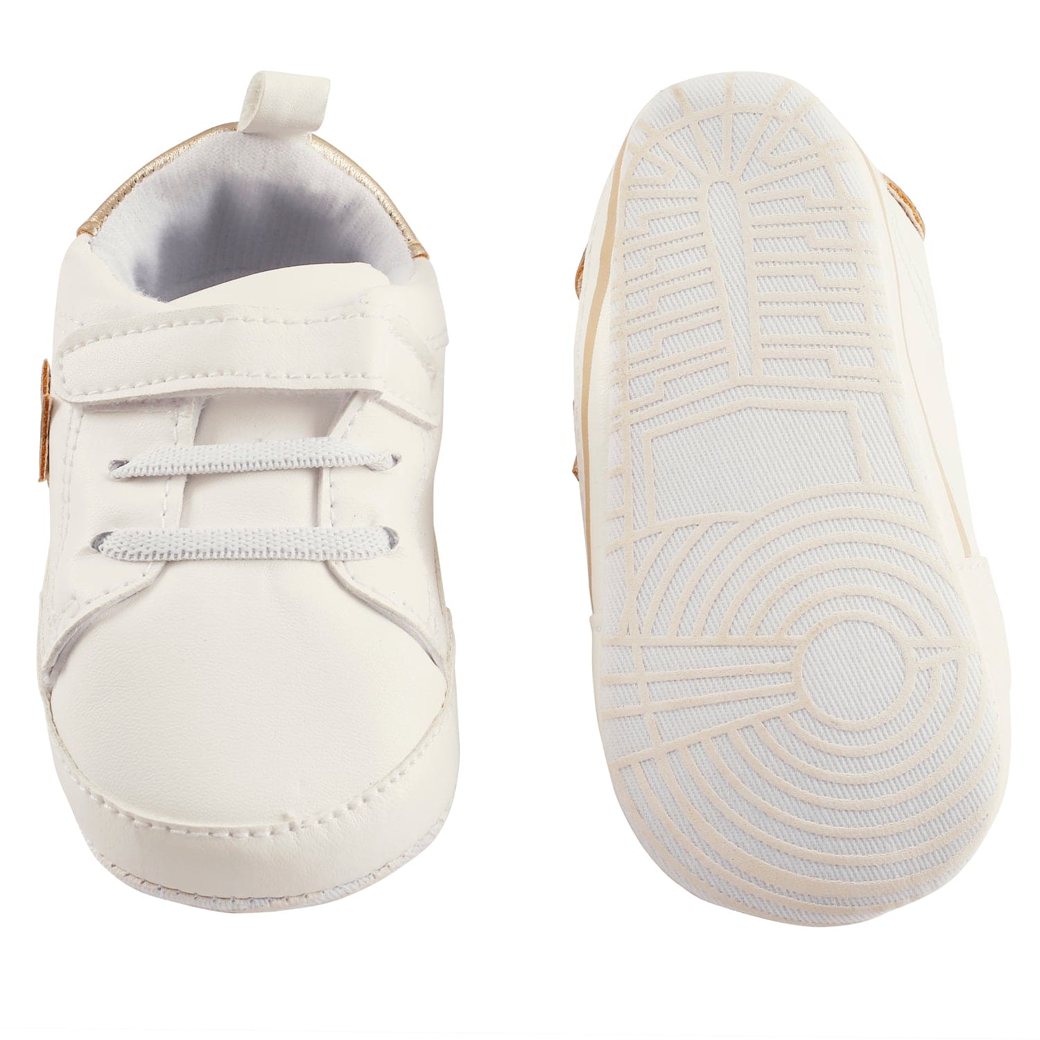 My Shining Star White Casual Booties - Baby Moo