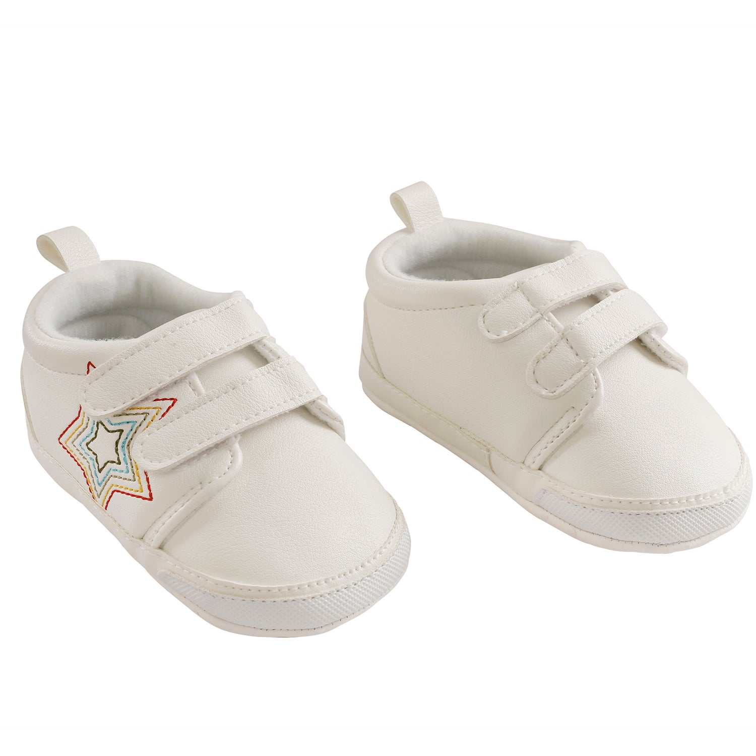 My Star White Casual Booties - Baby Moo