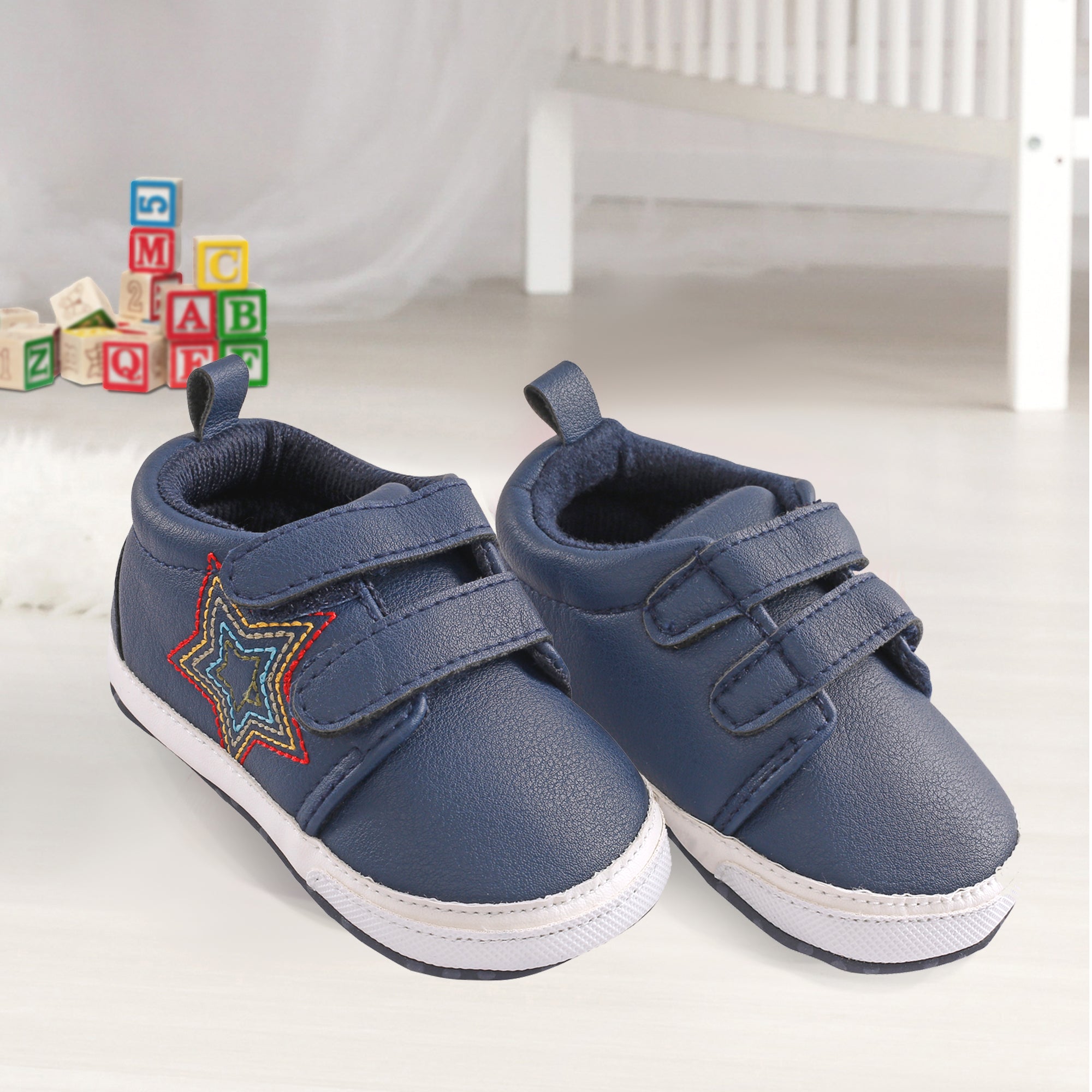 My Star Blue Casual Booties - Baby Moo