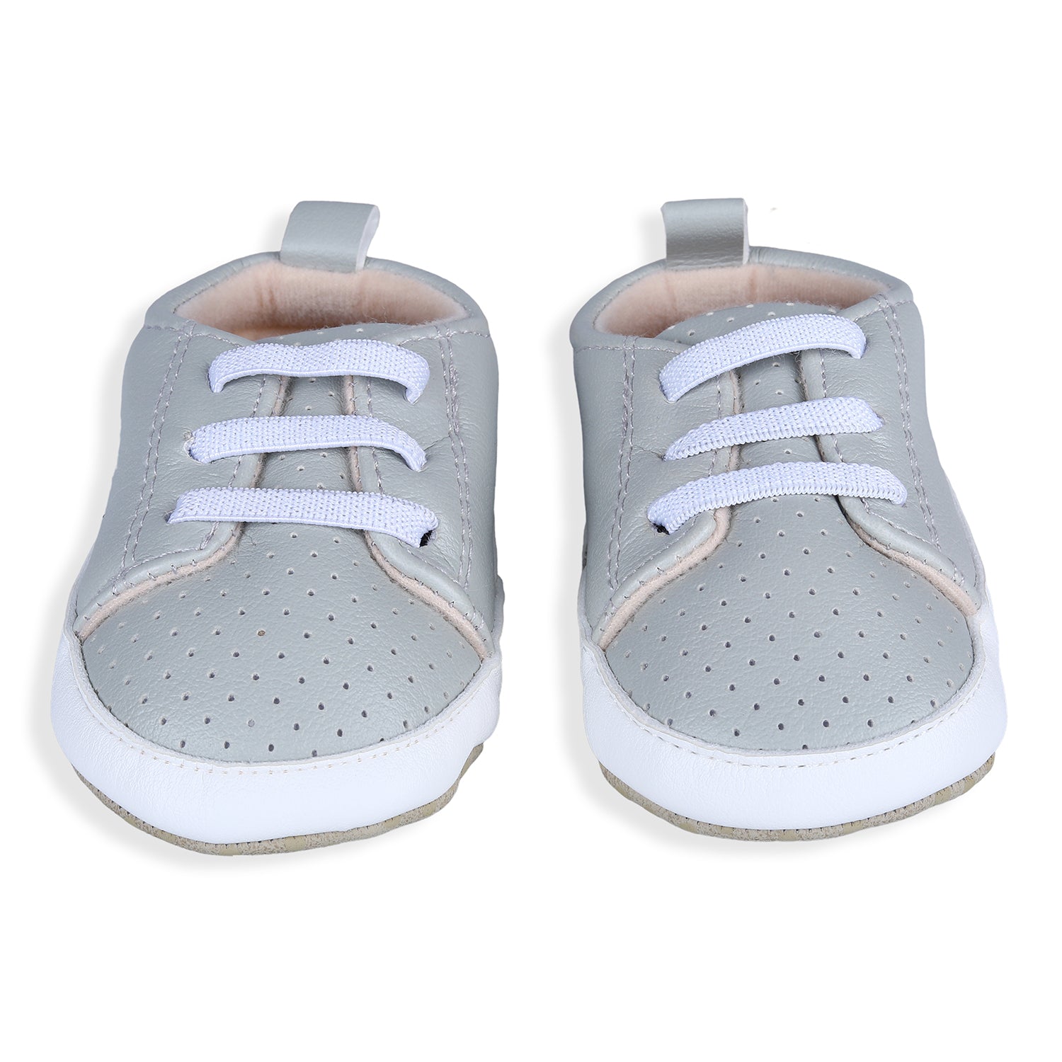 Lace-Up Comfortable And Breathable Anti-Slip Sneaker Shoes - Grey - Baby Moo