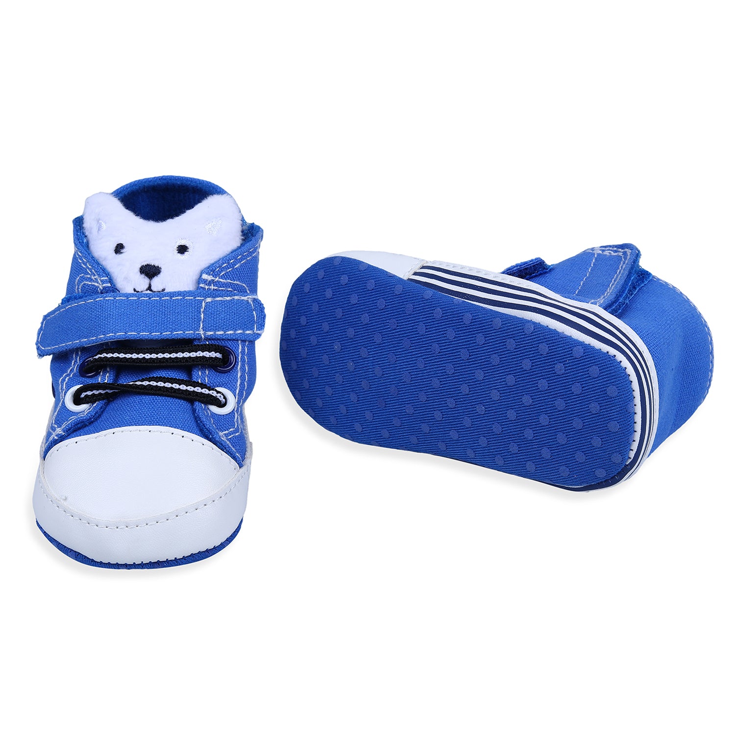 My Buddy Bear Cute And Stylish Comfy Velcro Booties - Blue
