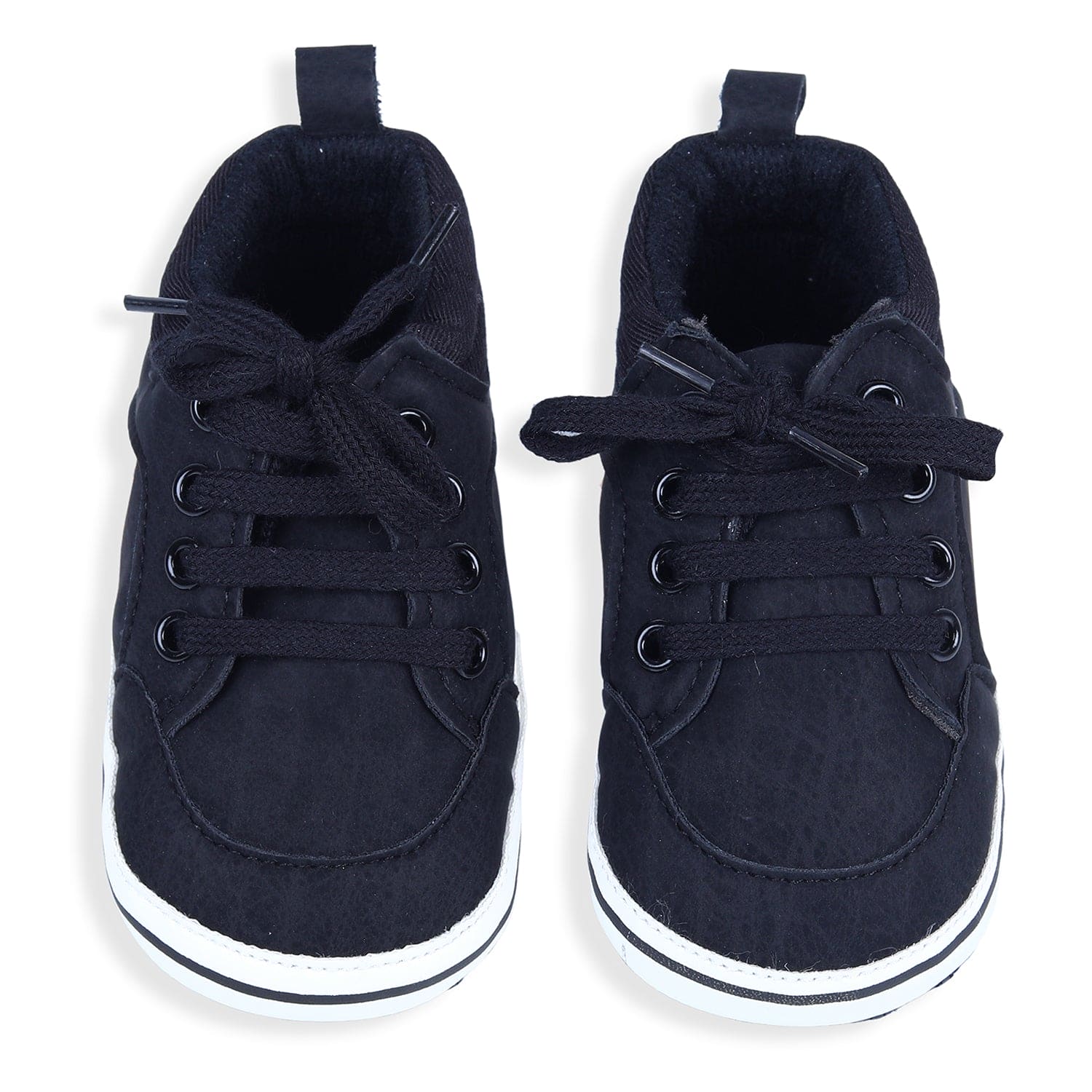 Buy Lace Up Stylish Black Sneaker Shoes for Kids Online