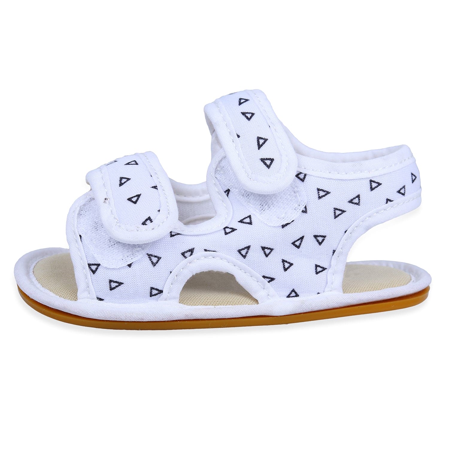 Triangle Comfortable Anti-skid Floater Sandals - White - Baby Moo