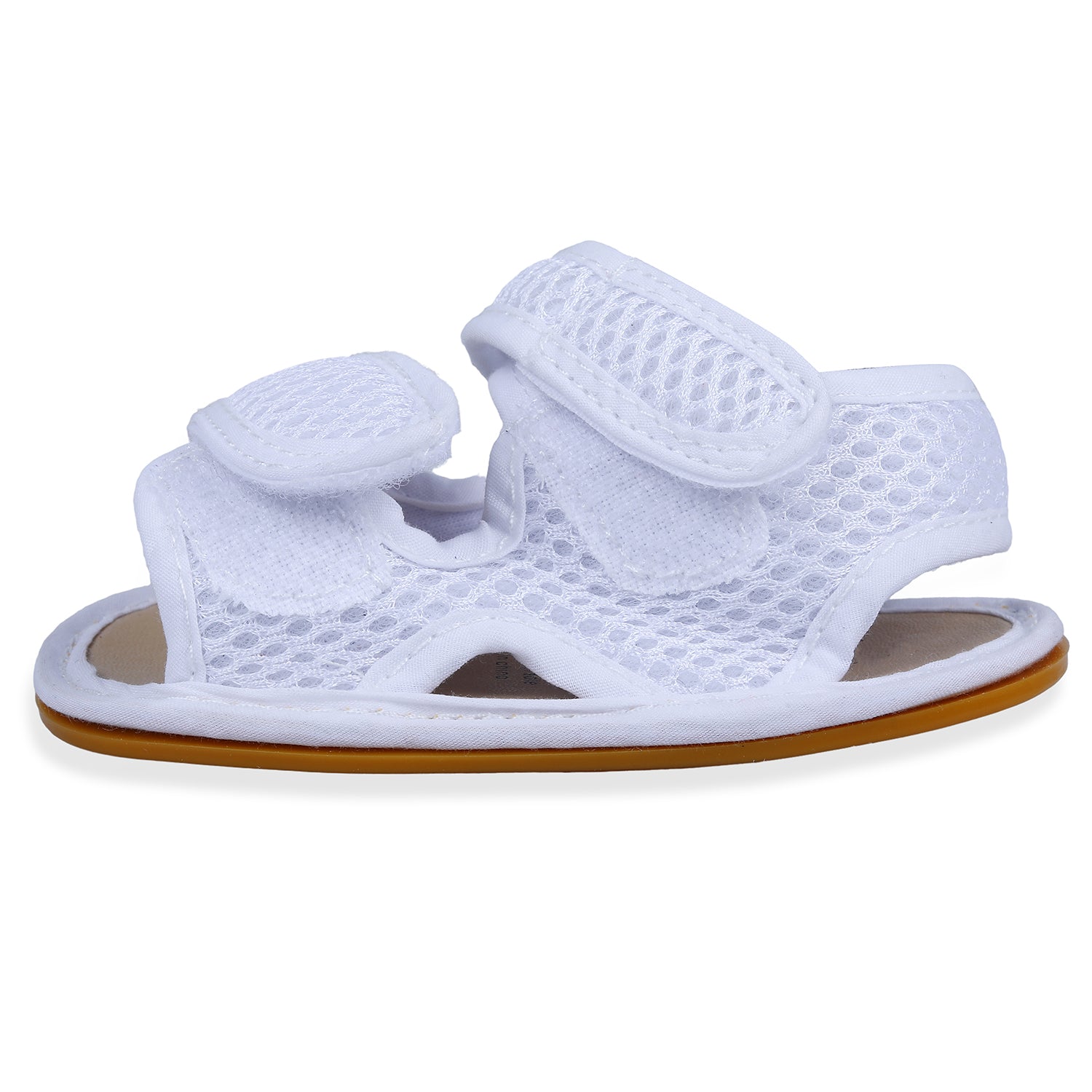 Solid Hookloop Comfortable Anti-skid Floater Sandals - White - Baby Moo
