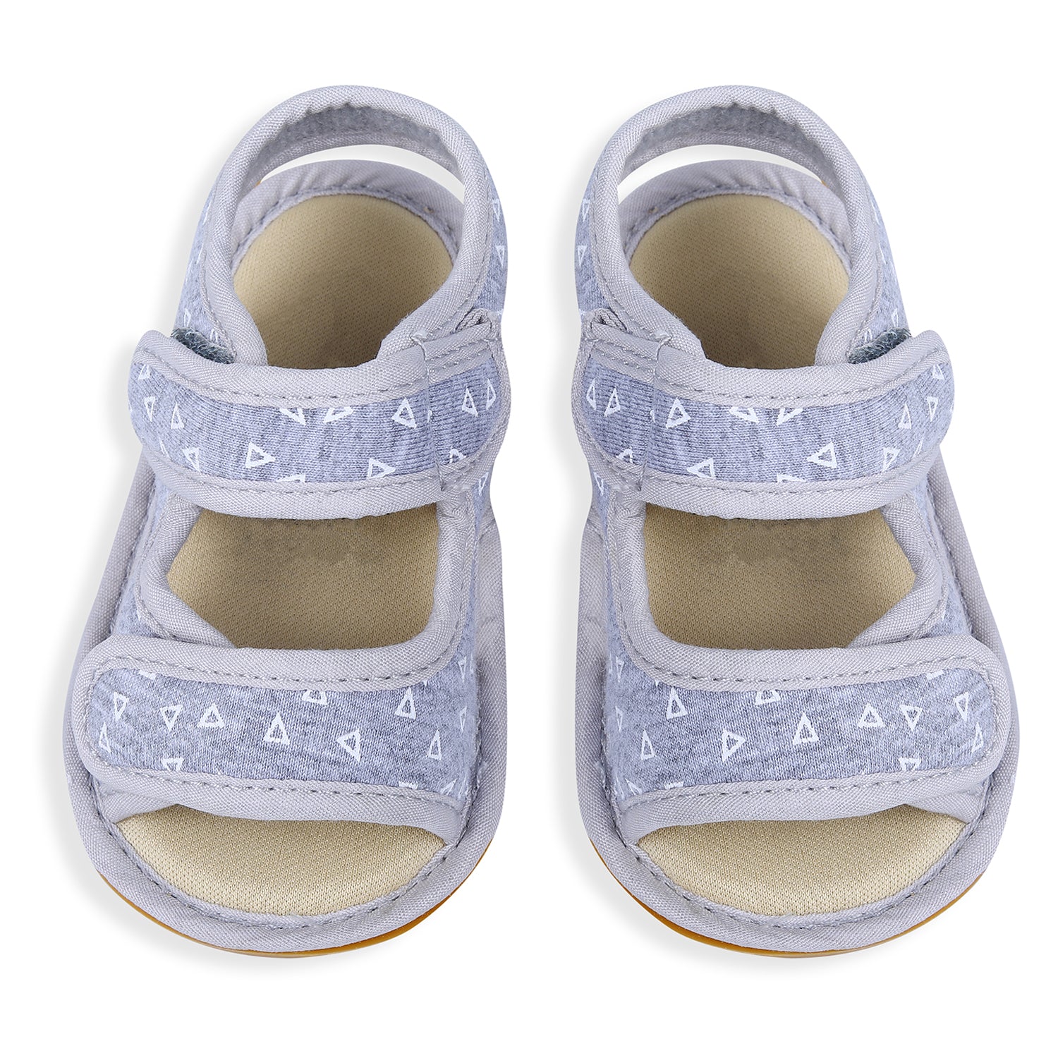 Triangle Comfortable Anti-skid Floater Sandals - Grey - Baby Moo