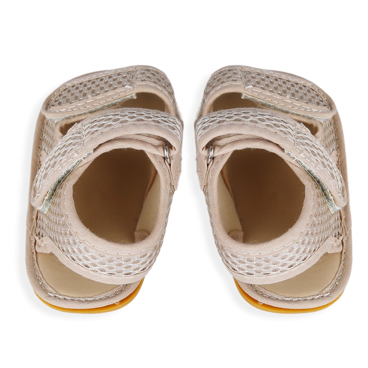 Solid Hookloop Comfortable Anti-skid Floater Sandals - Beige - Baby Moo