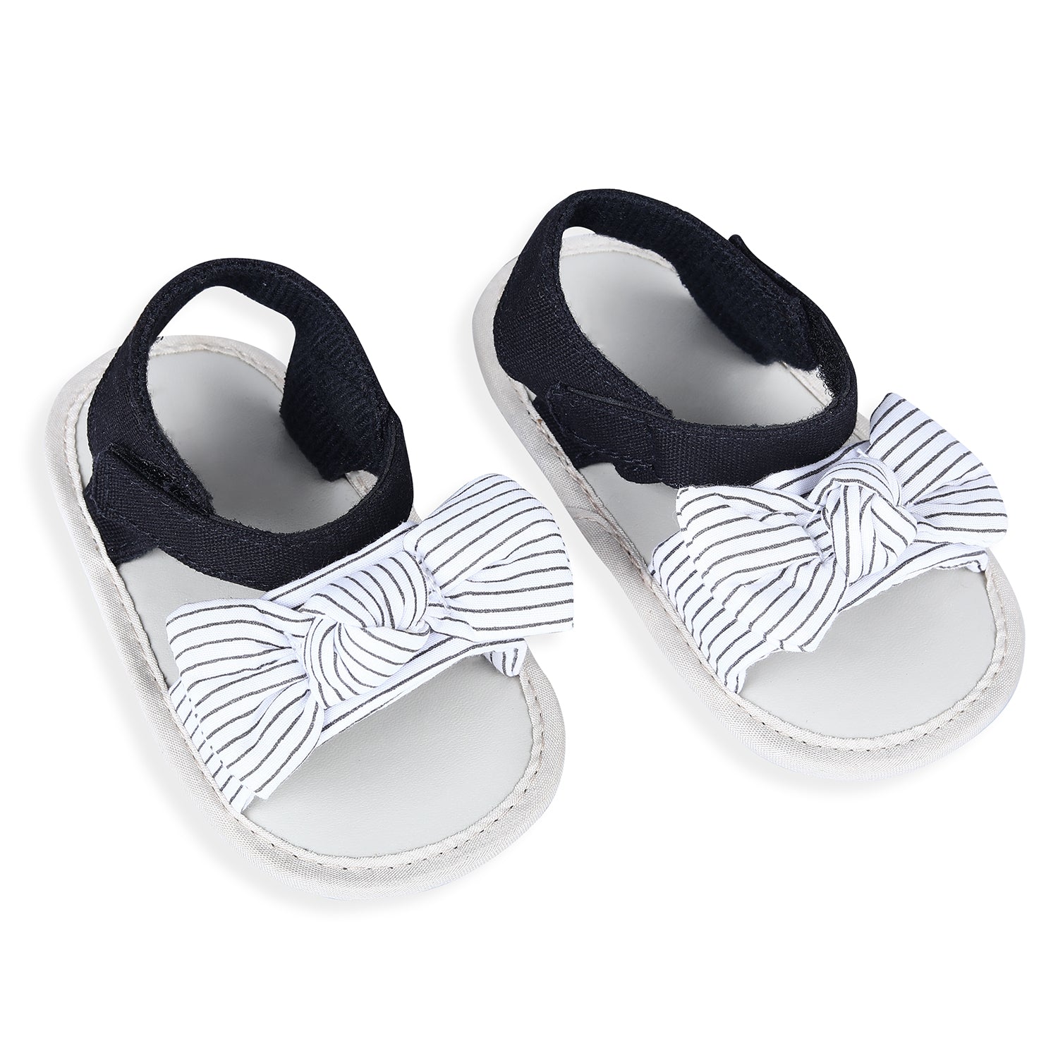 Bowknot Girls Premium Anti-Slip Sandals - White - Baby Moo