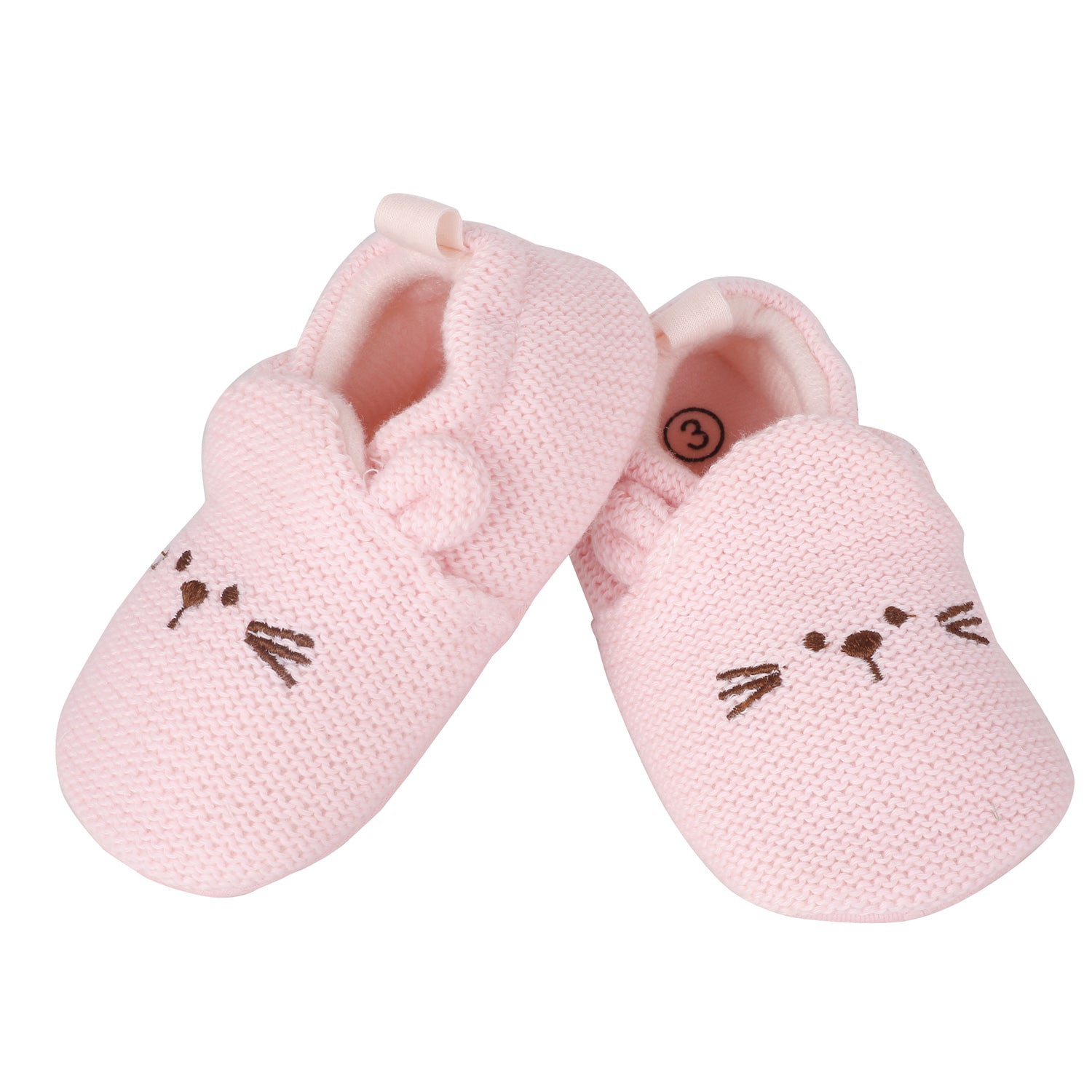 Knitted Pink Casual Booties - Baby Moo