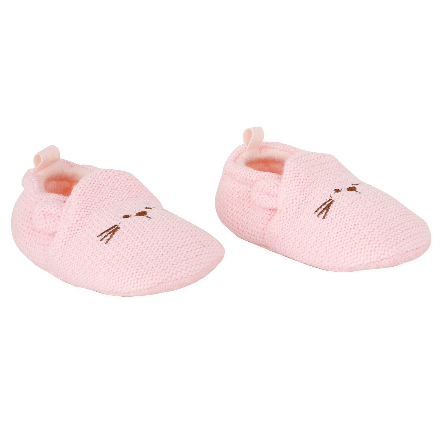 Knitted Pink Casual Booties - Baby Moo