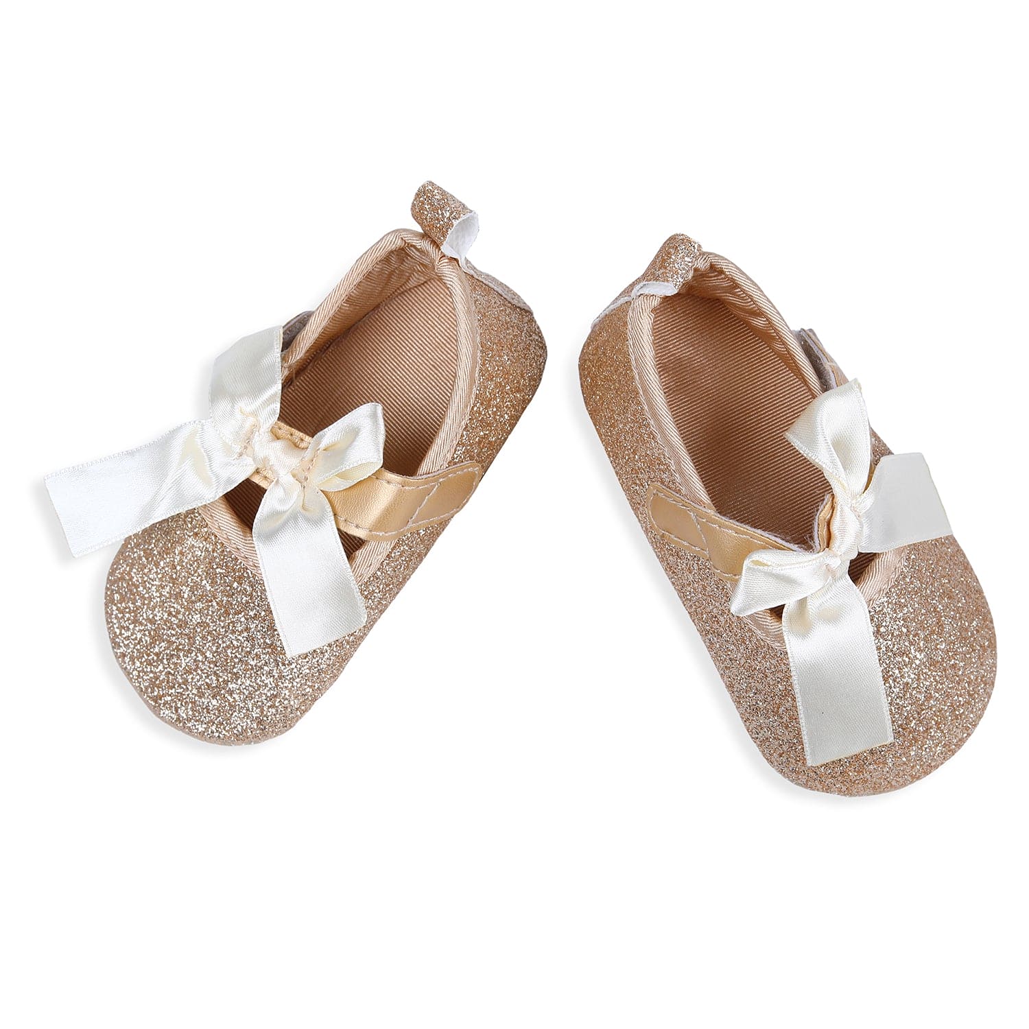 Gold booties for online baby girl