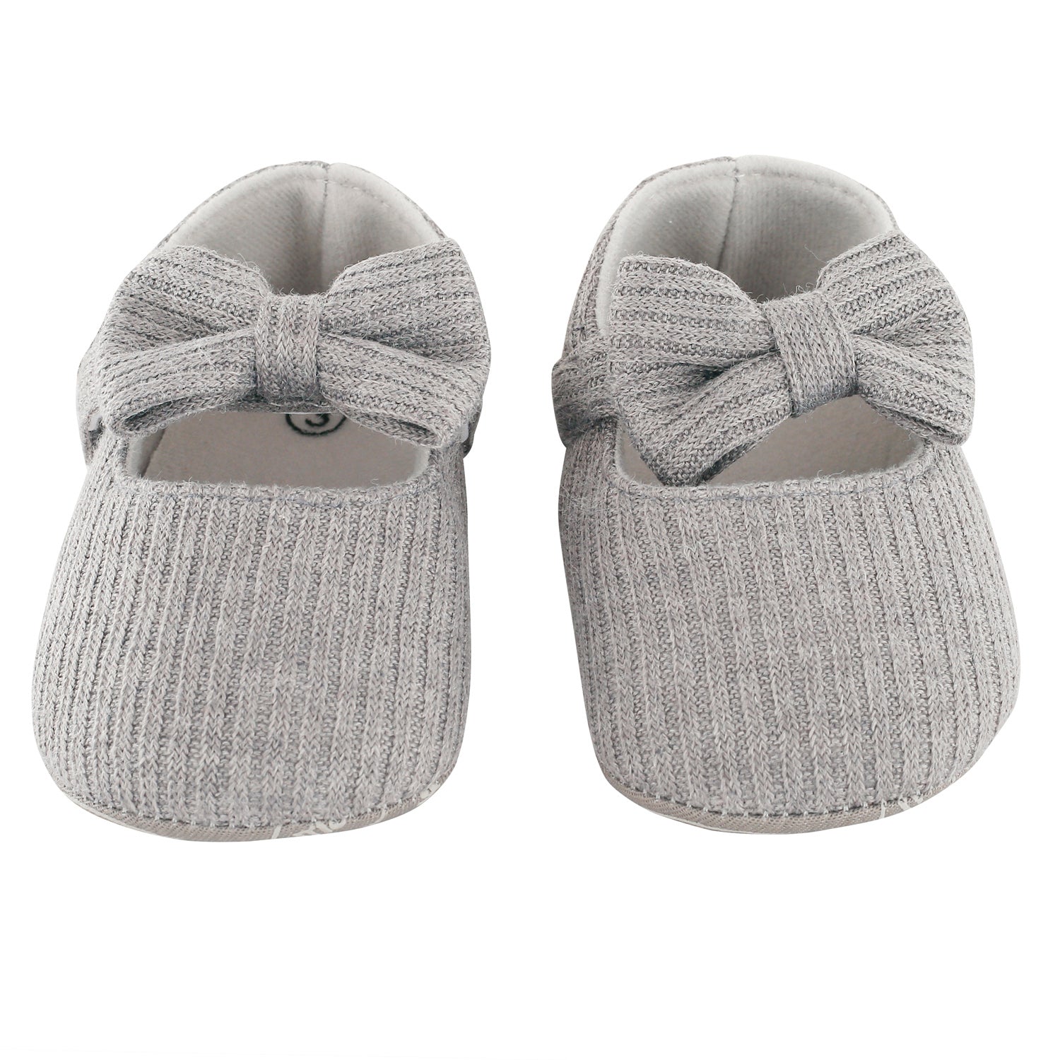 Pretty Bow Grey Booties - Baby Moo