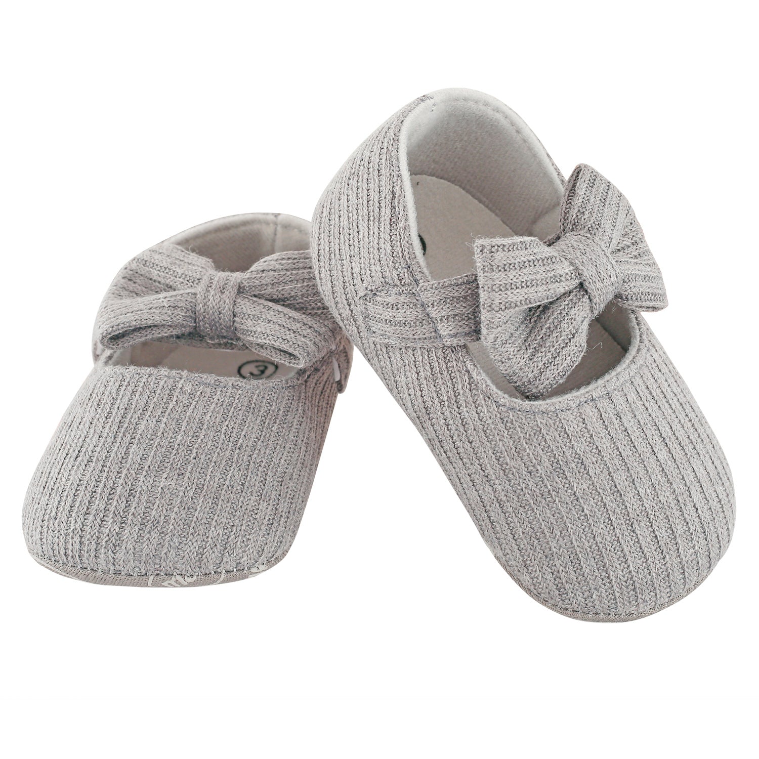 Pretty Bow Grey Booties - Baby Moo