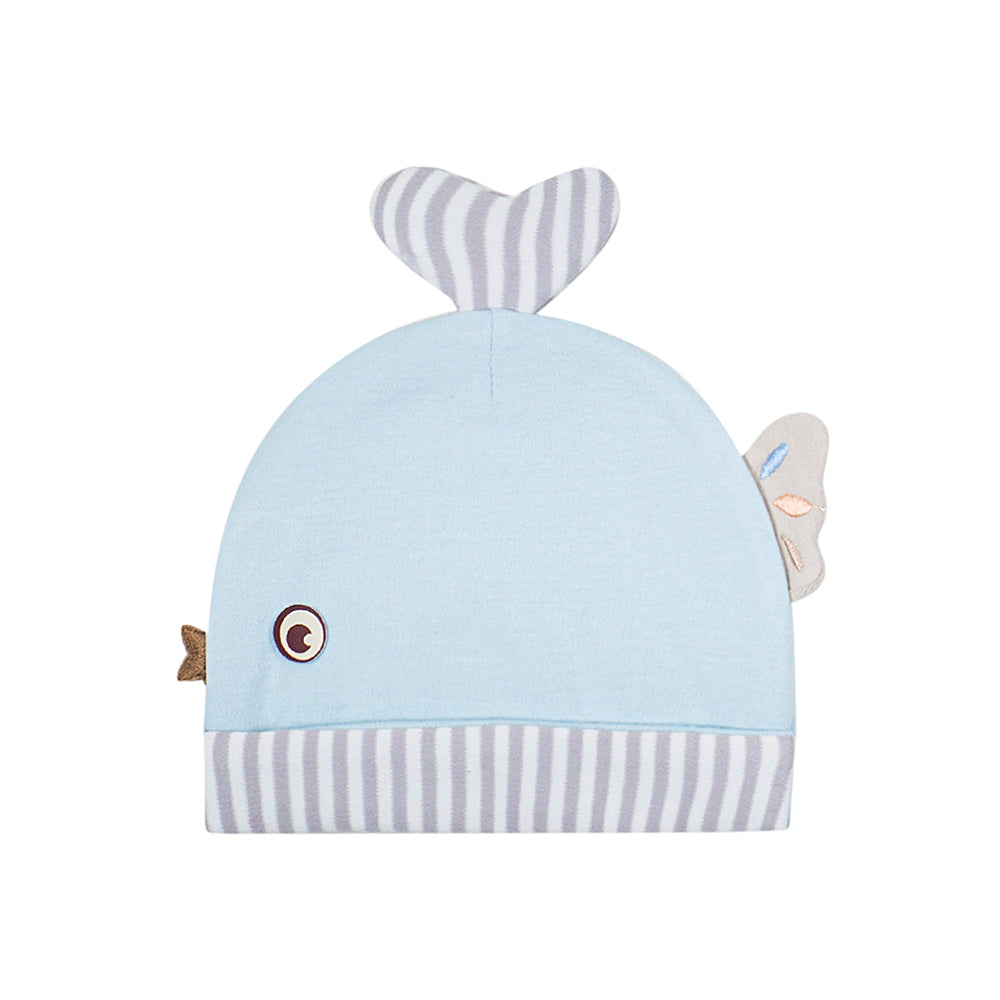 Fishy Blue Cap - Baby Moo