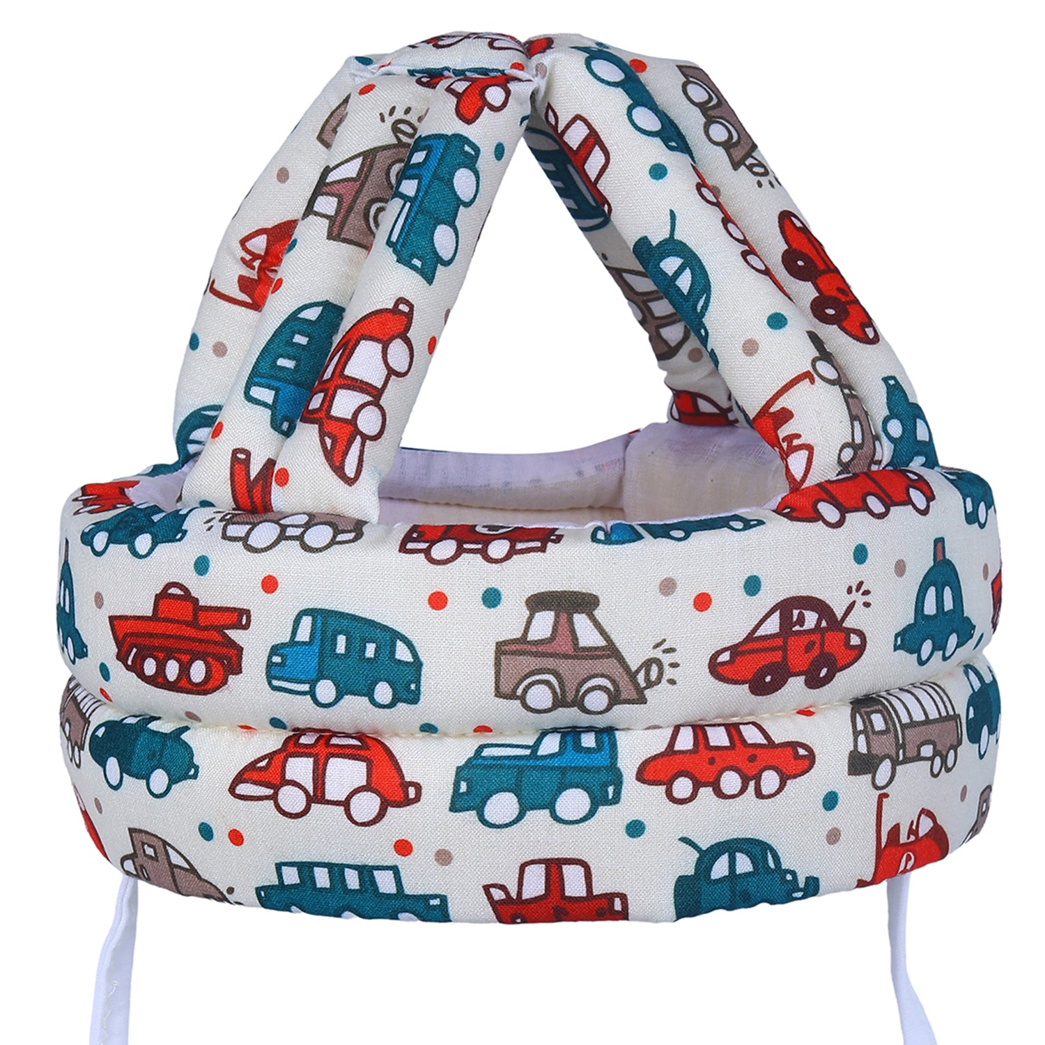 Baby Moo Car & Truck Head Protection Adjustable Cushioned Safety Helmet - Cream - Baby Moo