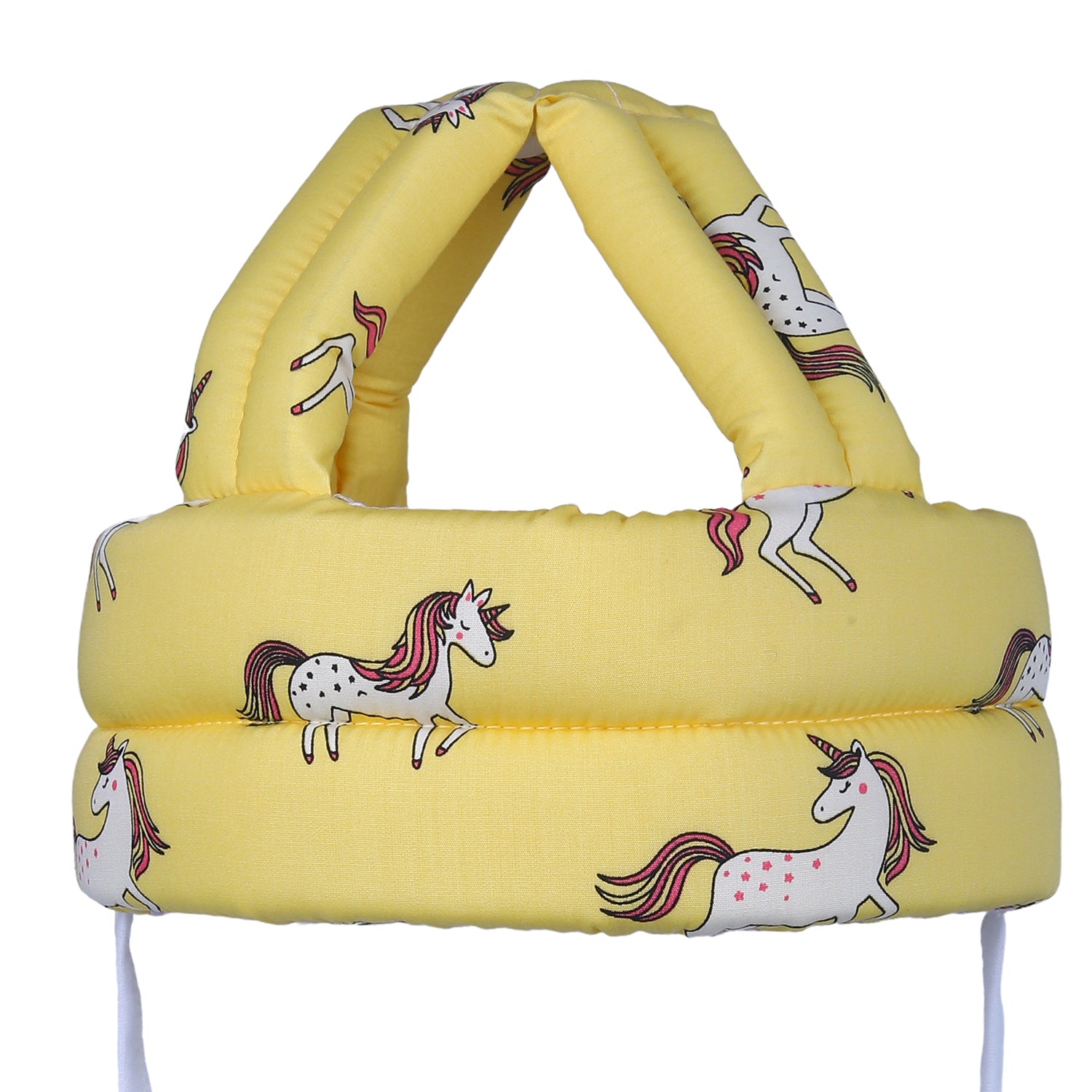 Baby Moo Unicorn Head Protection Adjustable Cushioned Safety Helmet - Yellow - Baby Moo