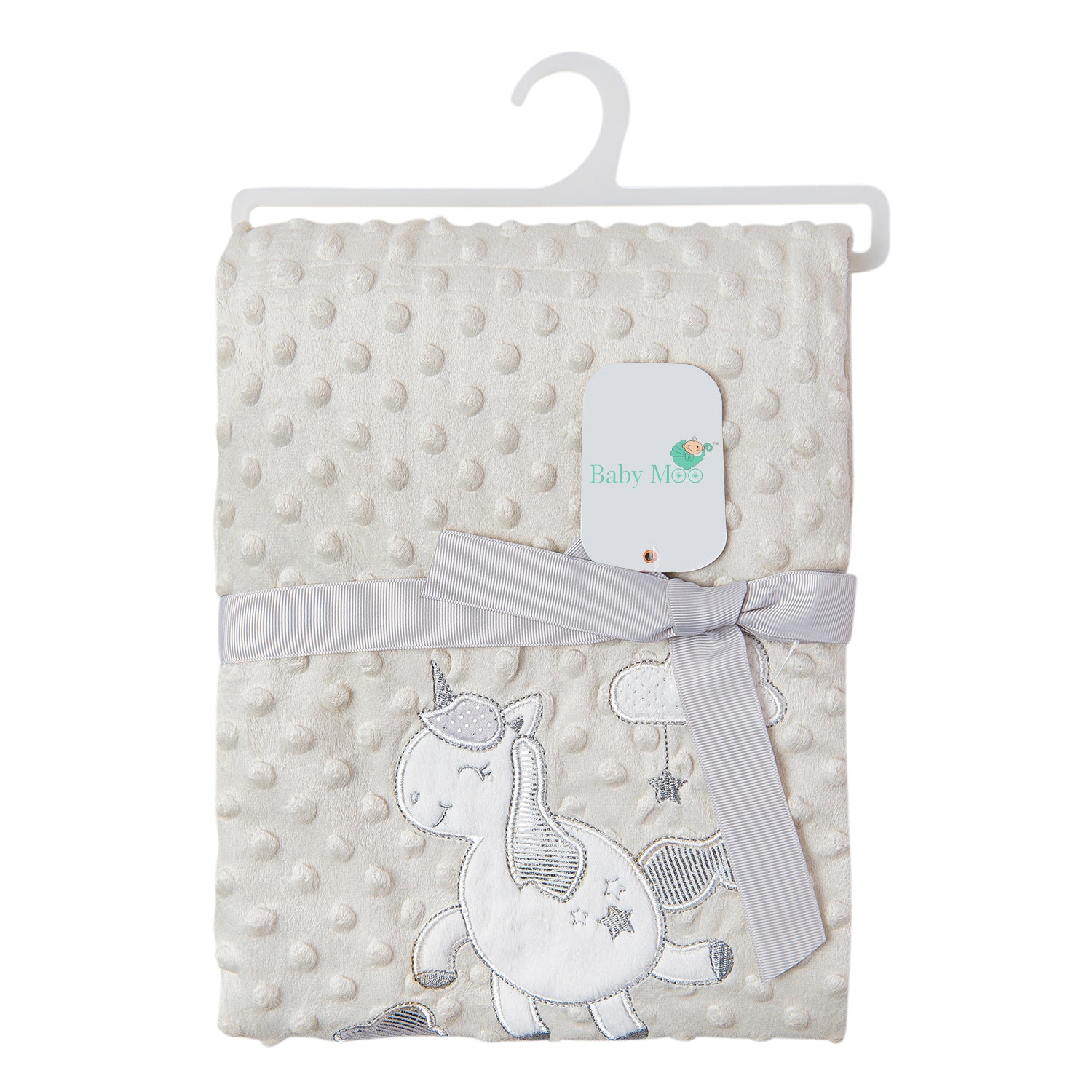 Unicorn Soft Reversible Bubble Blanket Multicolour - Baby Moo