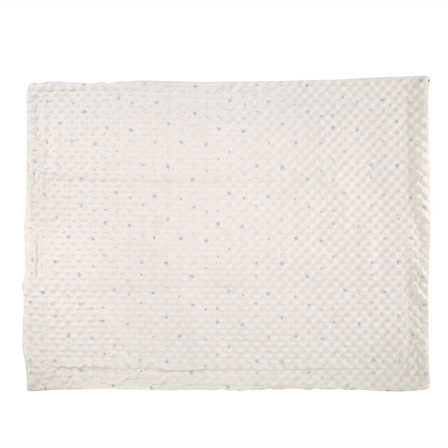 Star Off White And Blue Bubble Blanket - Baby Moo