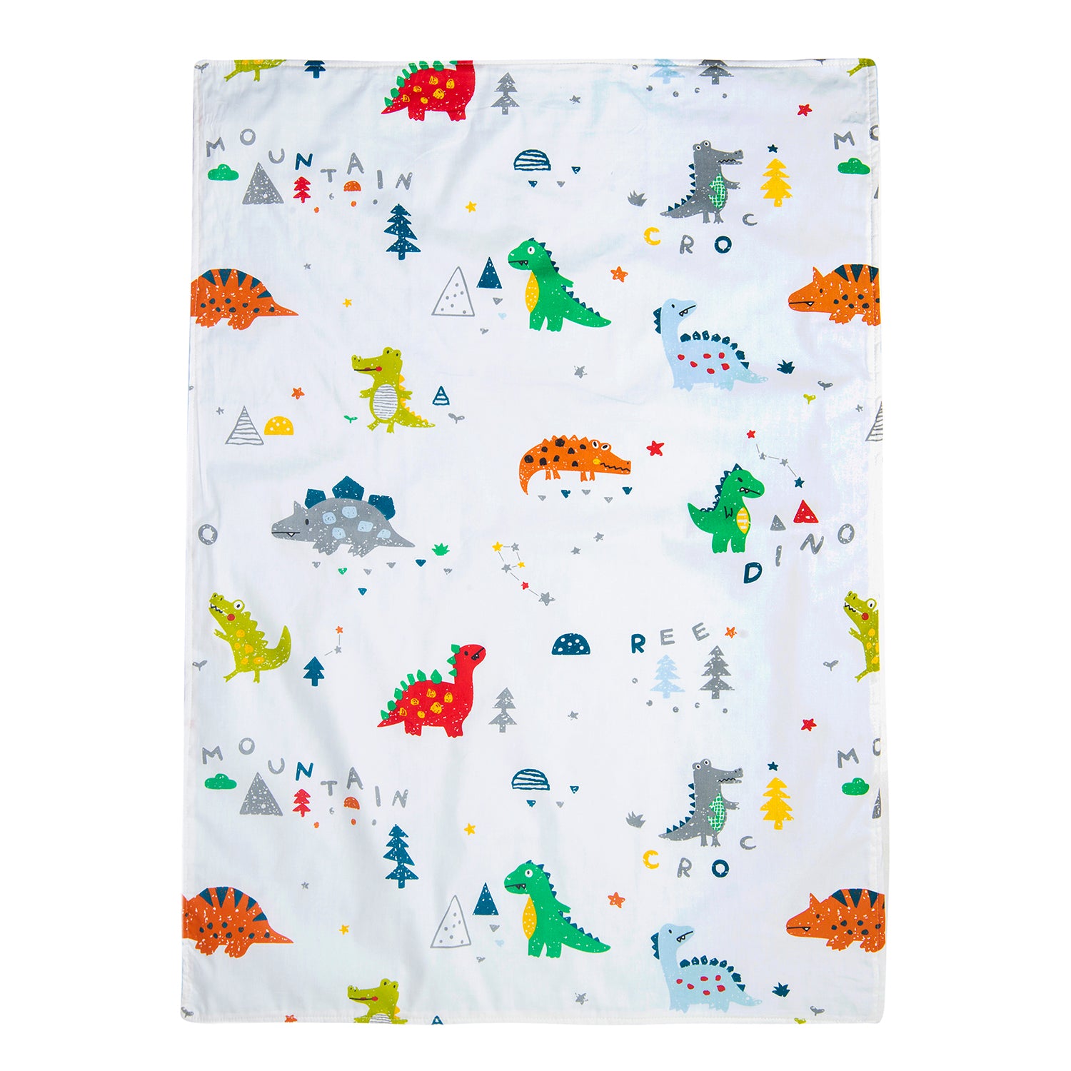 Mountain Dinosaur Cozy Reversible Bubble Blanket Blue - Baby Moo