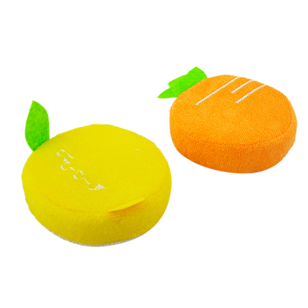 Fresh & Fruity Multicolour 2 Pk Bath Sponge - Baby Moo