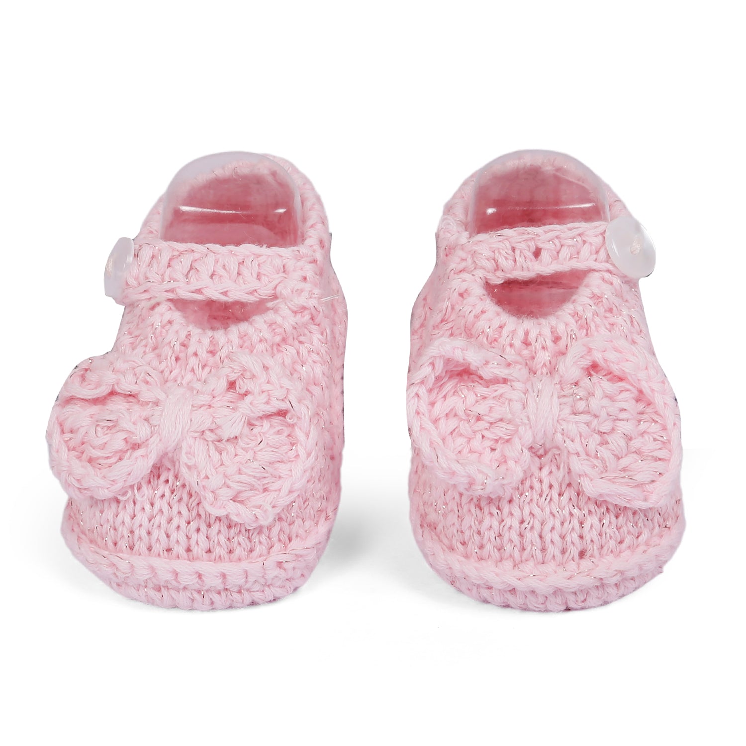 Cap And Booties Gift Set Soft Knitted Peach - Baby Moo