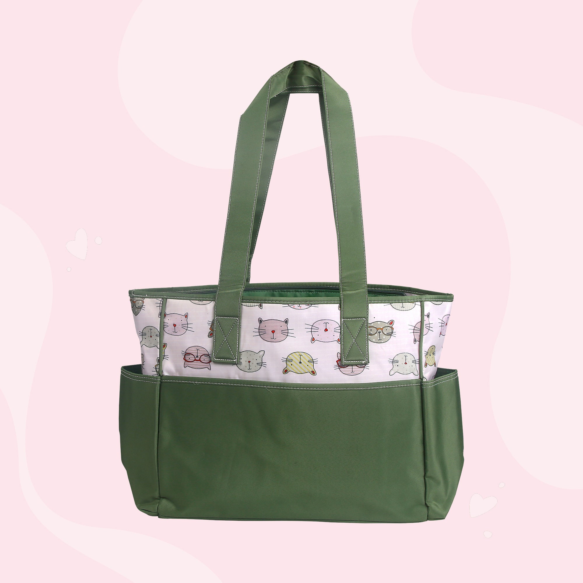 Kitty Green Diaper Bag - Baby Moo