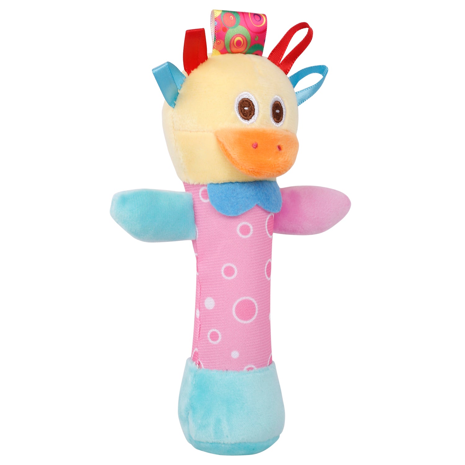 Papa Duck Multicolour Handheld Rattle Toy - Baby Moo