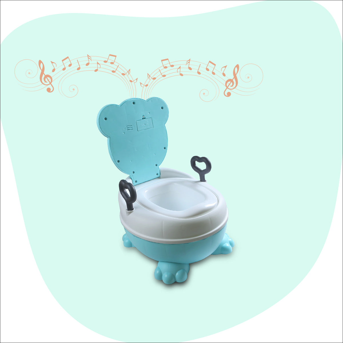 Toilet Training Musical Potty Chair Dog - Blue - Baby Moo