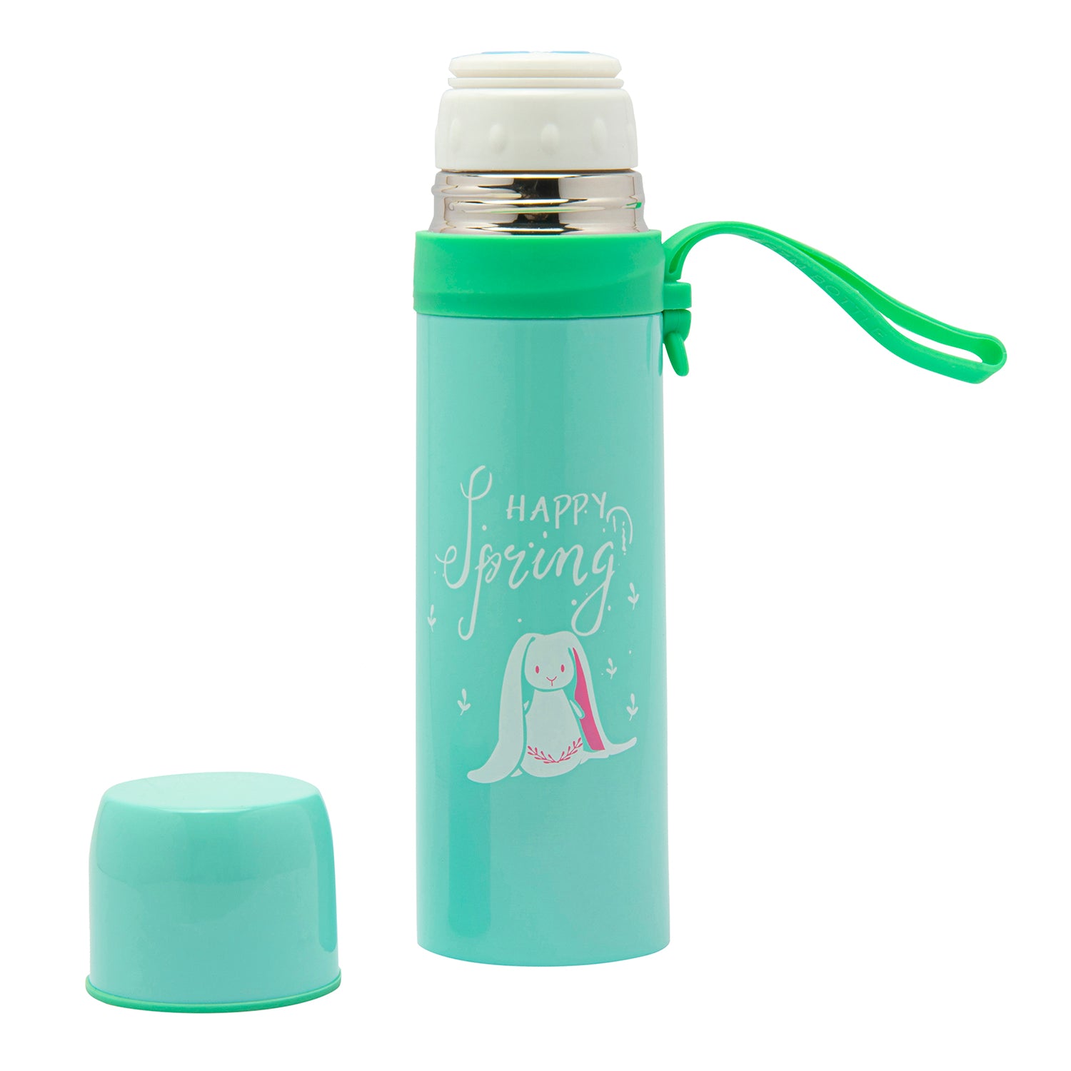 Happy Spring Sky Blue 500 ml Stainless Steel Flask