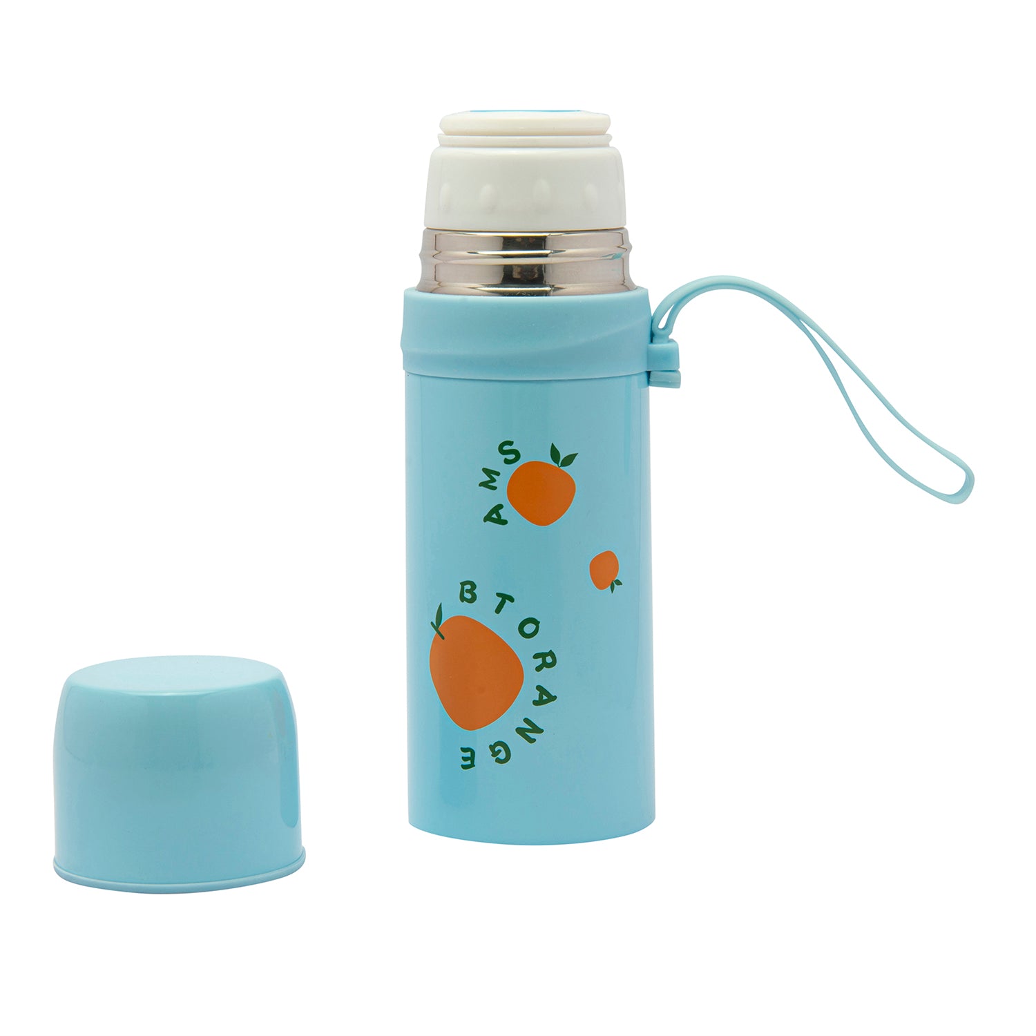 Yummy Oranges Blue  350 ml Stainless Steel Flask - Baby Moo