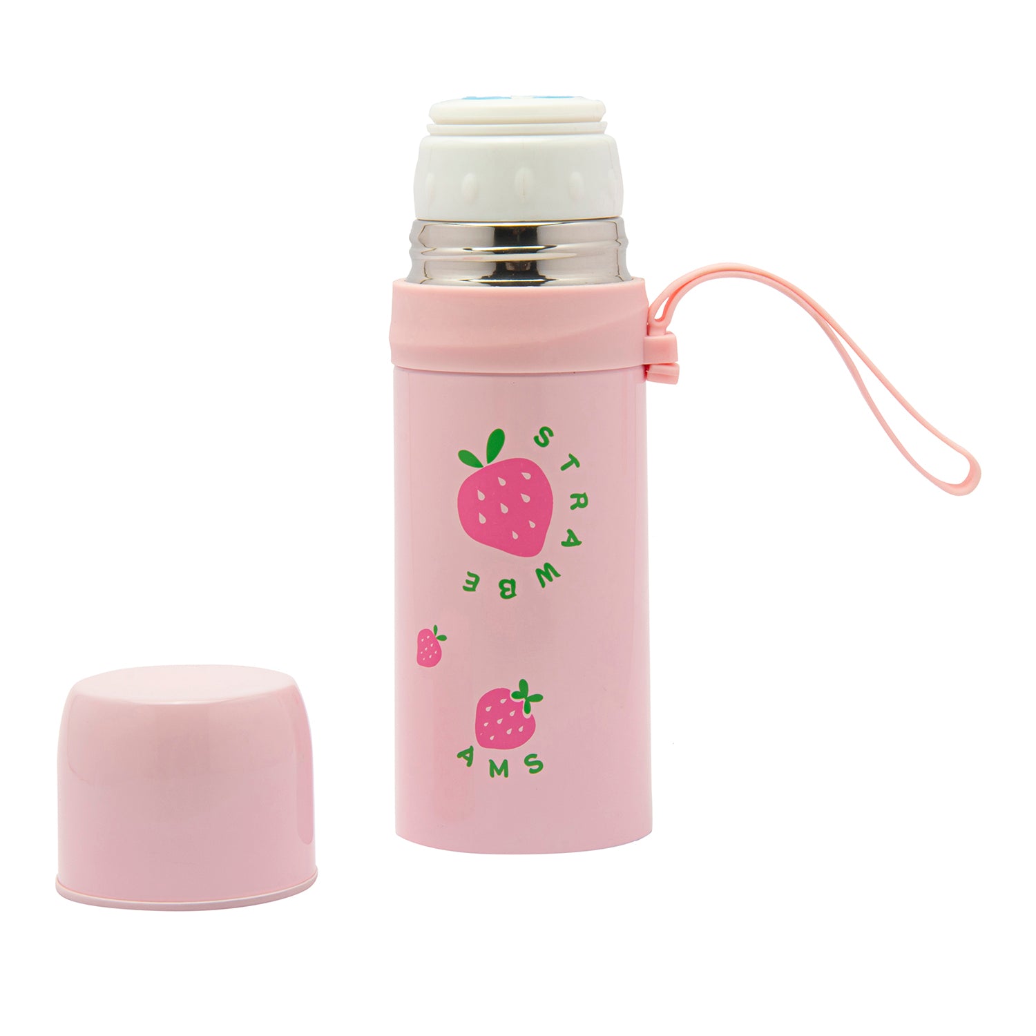 Strawberry Pink 350 ml Stainless Steel Flask