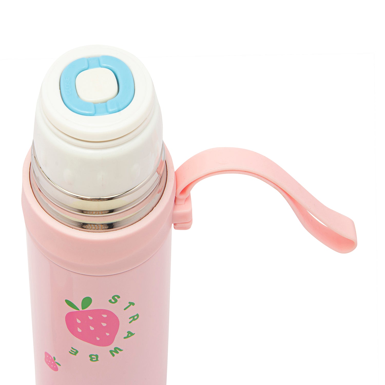Strawberry Pink 350 ml Stainless Steel Flask - Baby Moo