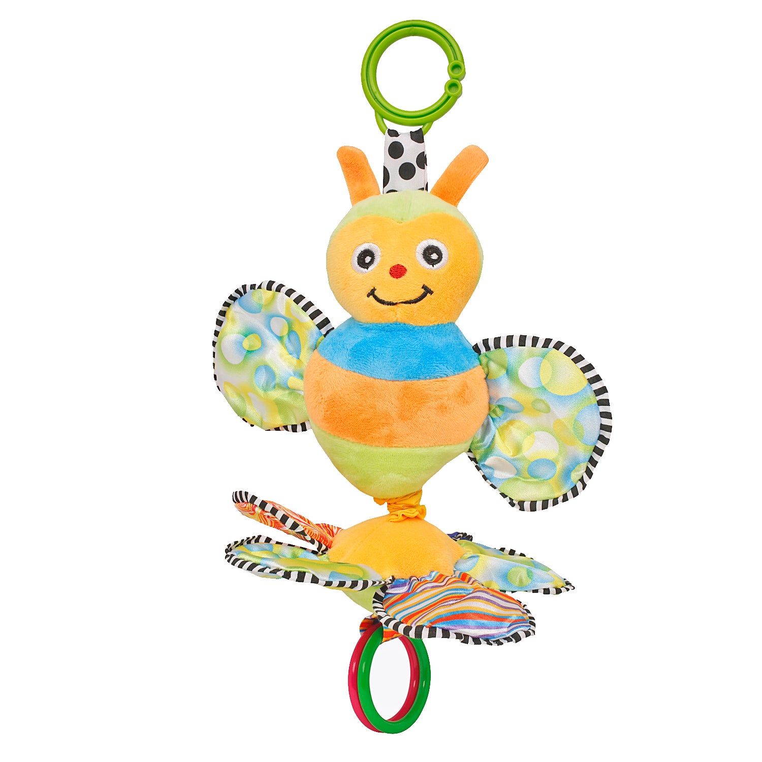 Butterfly Yellow And Green Musical Pulling Toy - Baby Moo