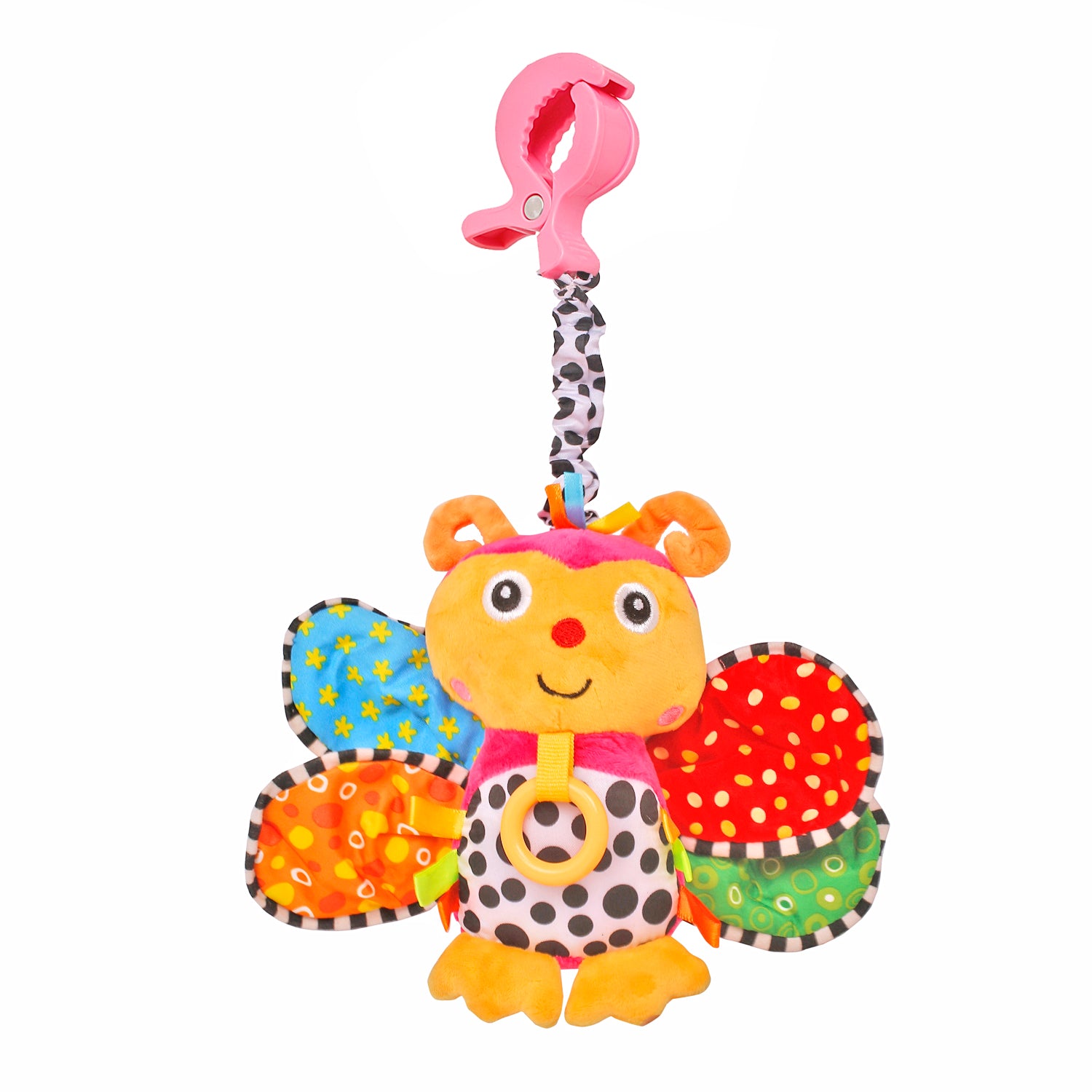 Butterfly Multicolour Pulling Toy - Baby Moo