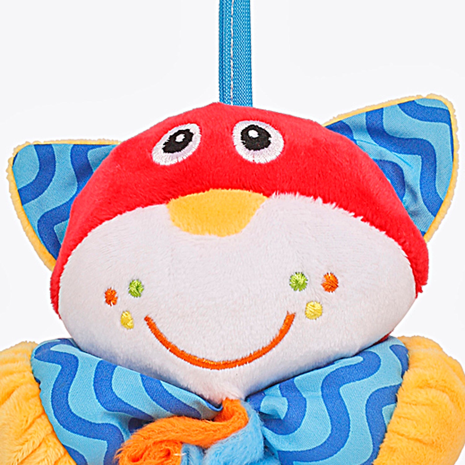 Happy Animal Red Hanging Pulling Toy - Baby Moo