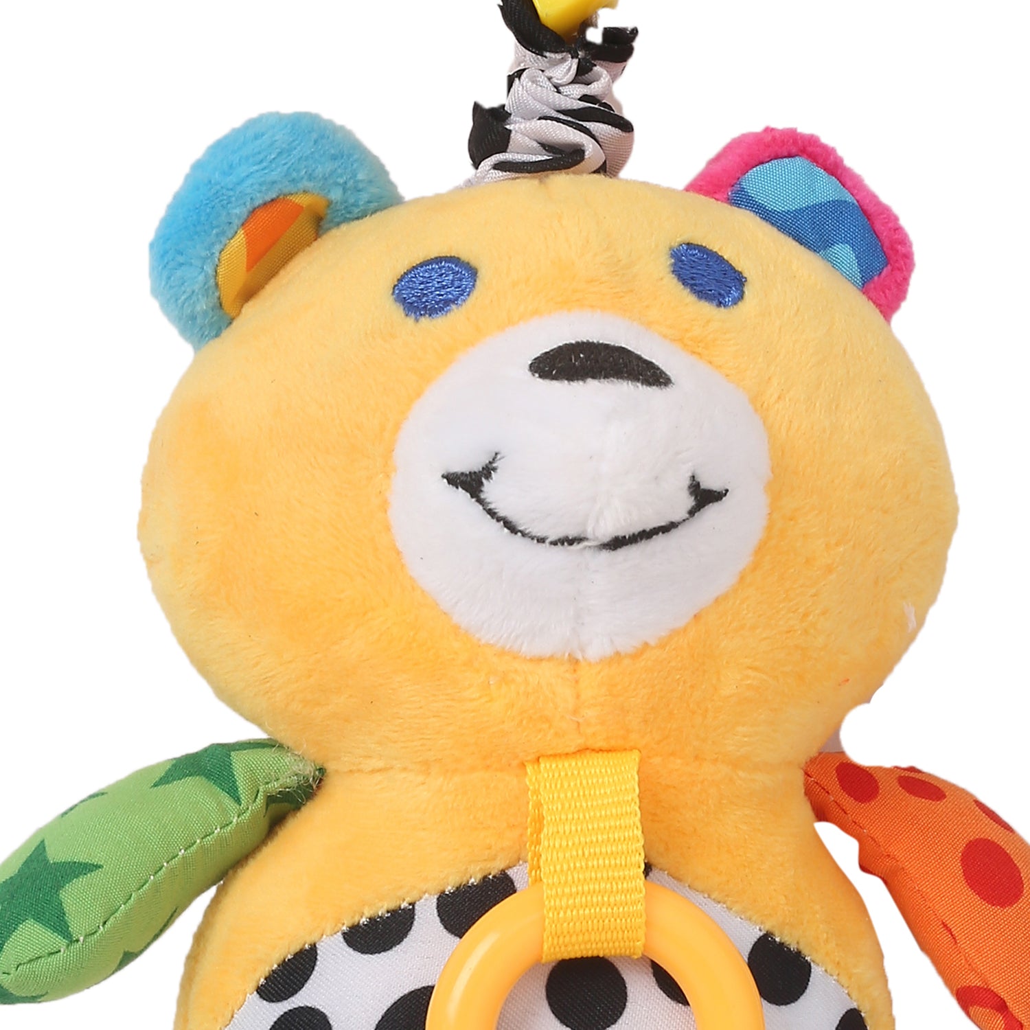 Animal Yellow Hanging Pulling Toy With Teether - Baby Moo