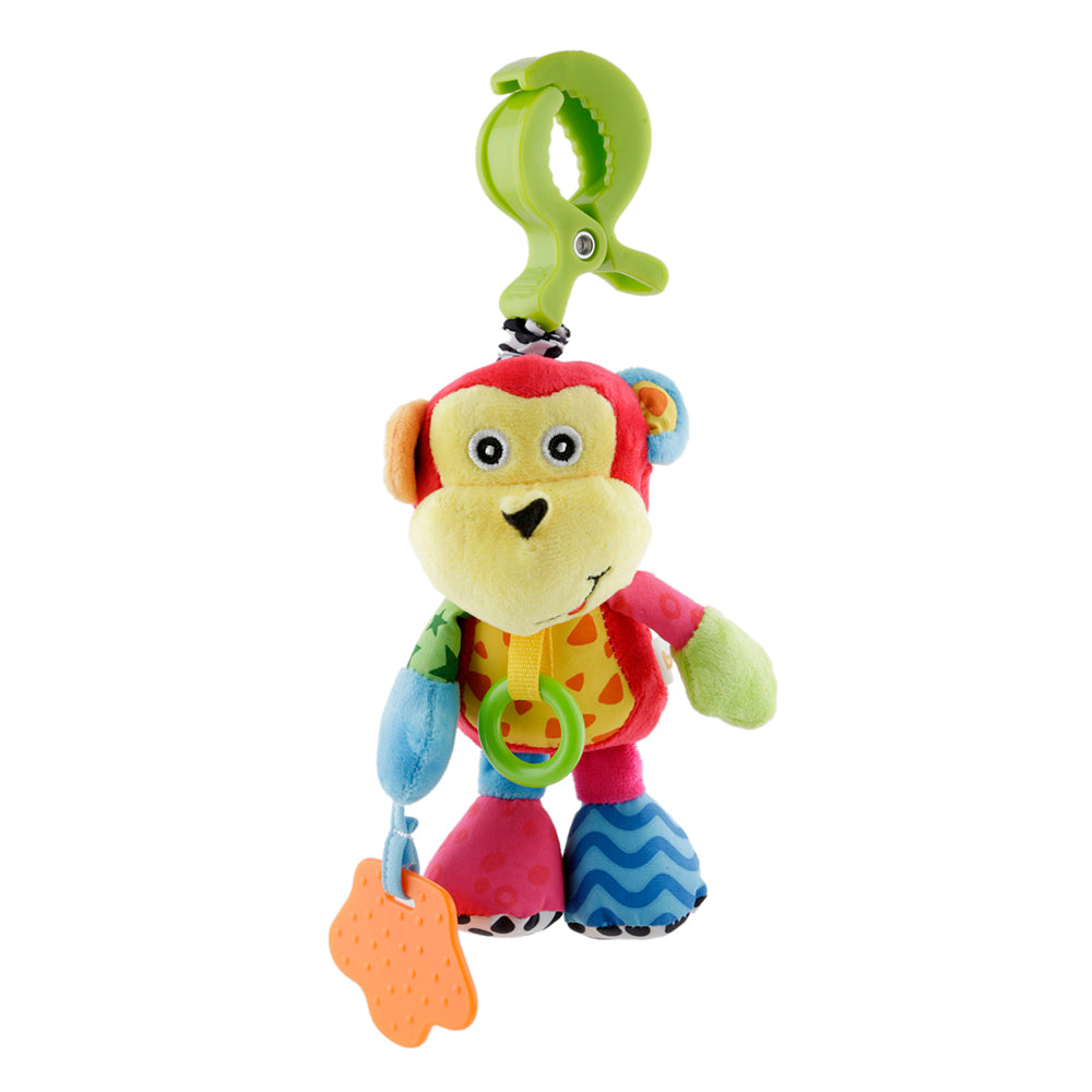 Monkey Red Pulling Toy With Teether - Baby Moo