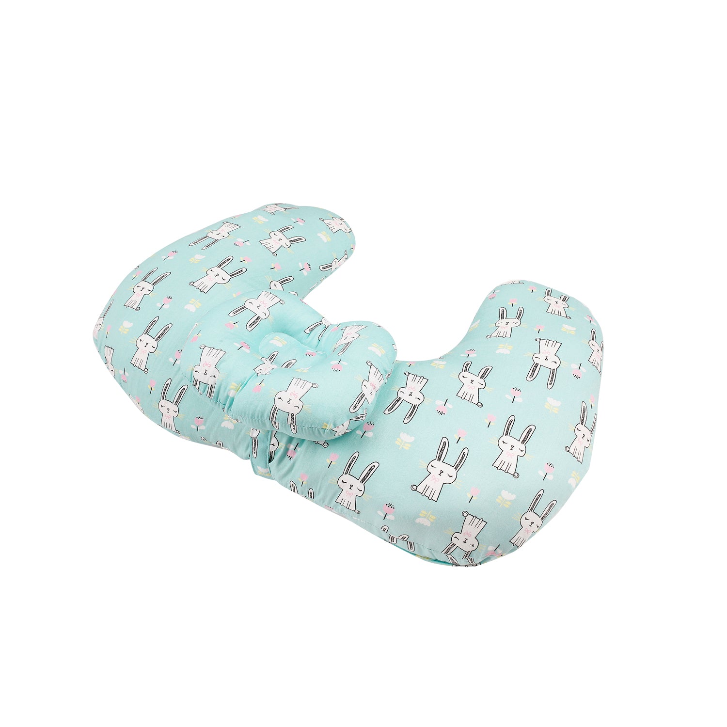 Rabbit Blue Feeding Pillow - Baby Moo