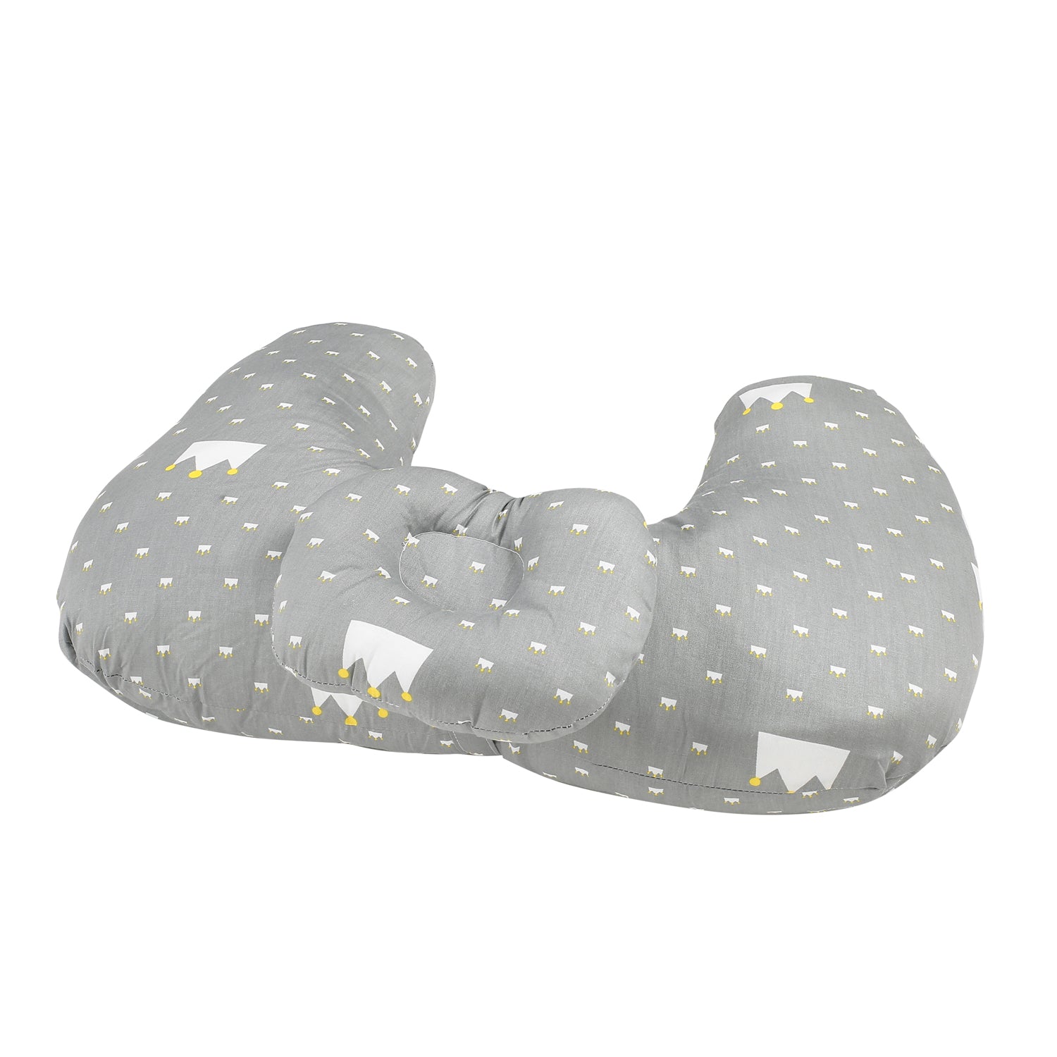 Crown Grey Feeding Pillow - Baby Moo