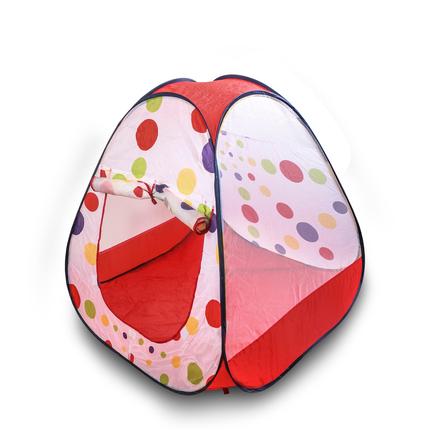 Playtime Foldable Ball Pit Tent Polka Dotted - Red