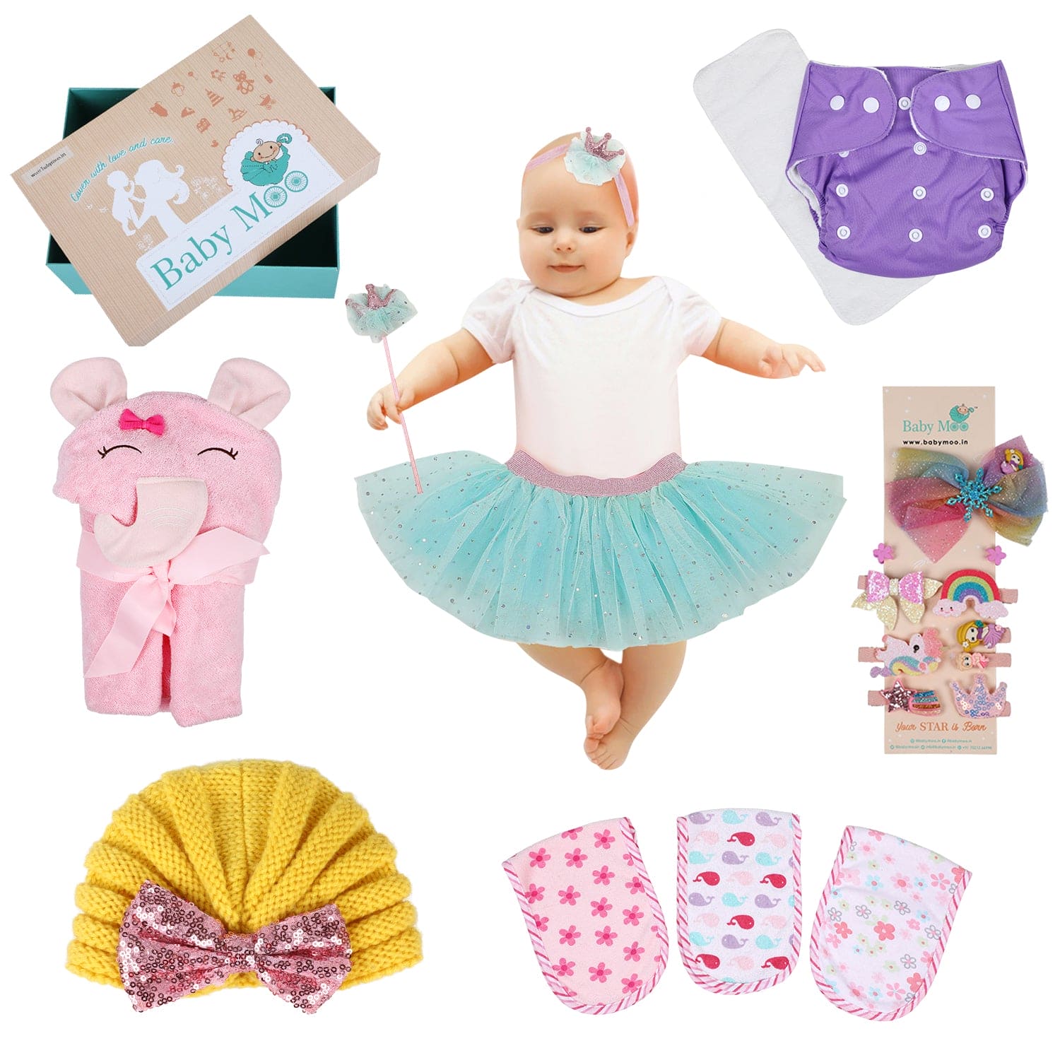 Royal Princess 20 Pcs Gift Hamper Multicolour - Baby Moo