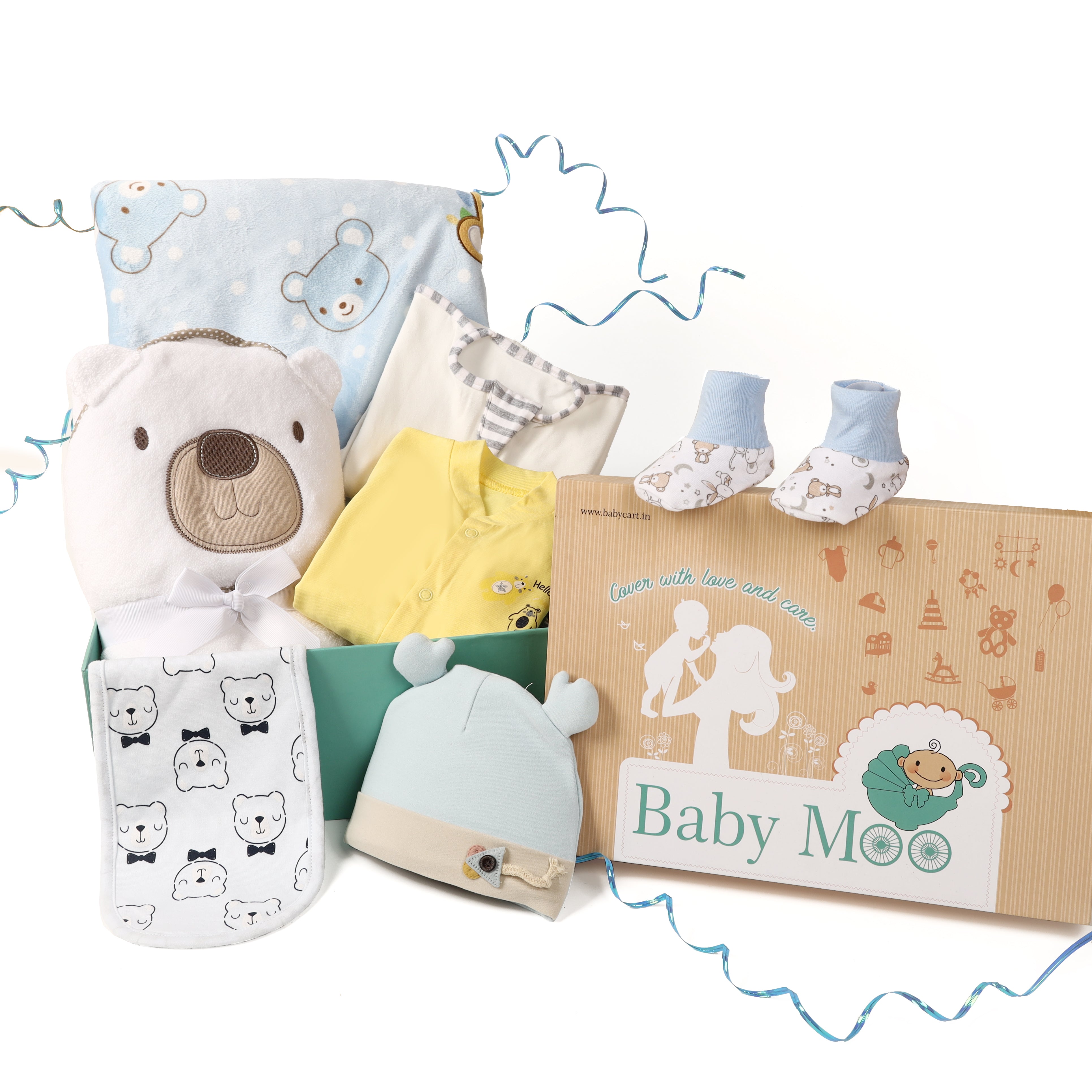 Premium Teddy Unisex Gift Hamper 0-18 M - Baby Moo