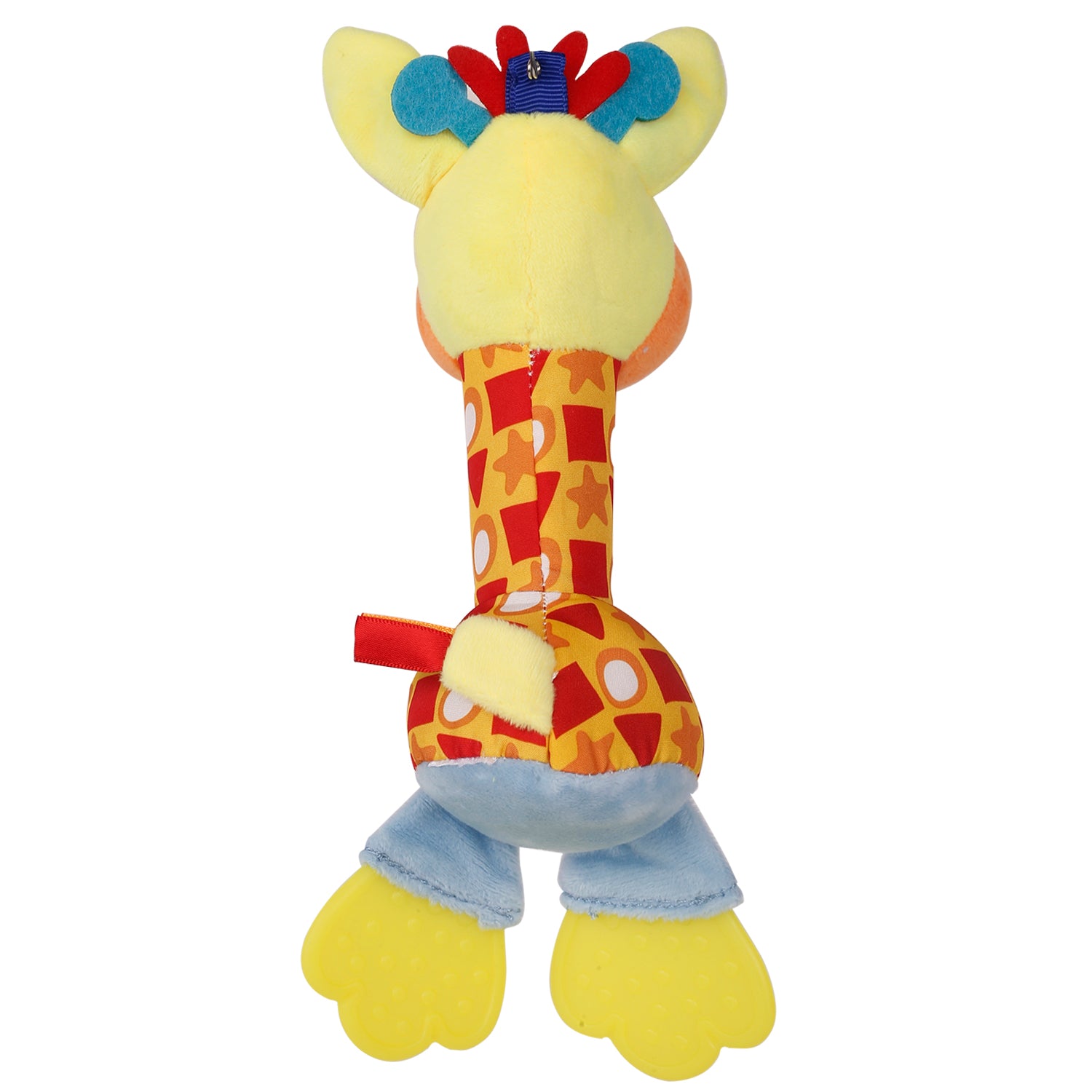 Giraffe Multicolour Soft Rattle With Teether - Baby Moo