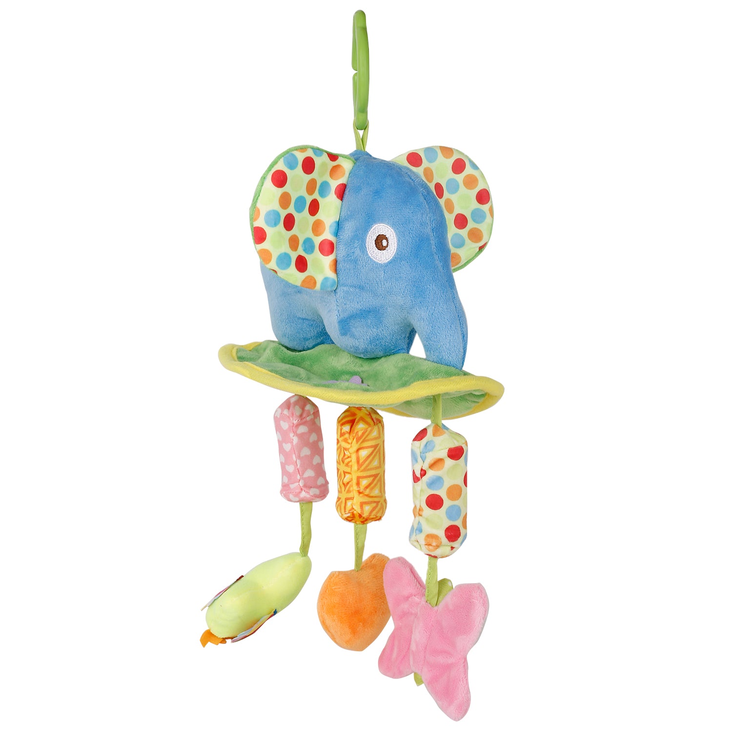 Elephant Blue Musical Hanging Training Toy - Baby Moo