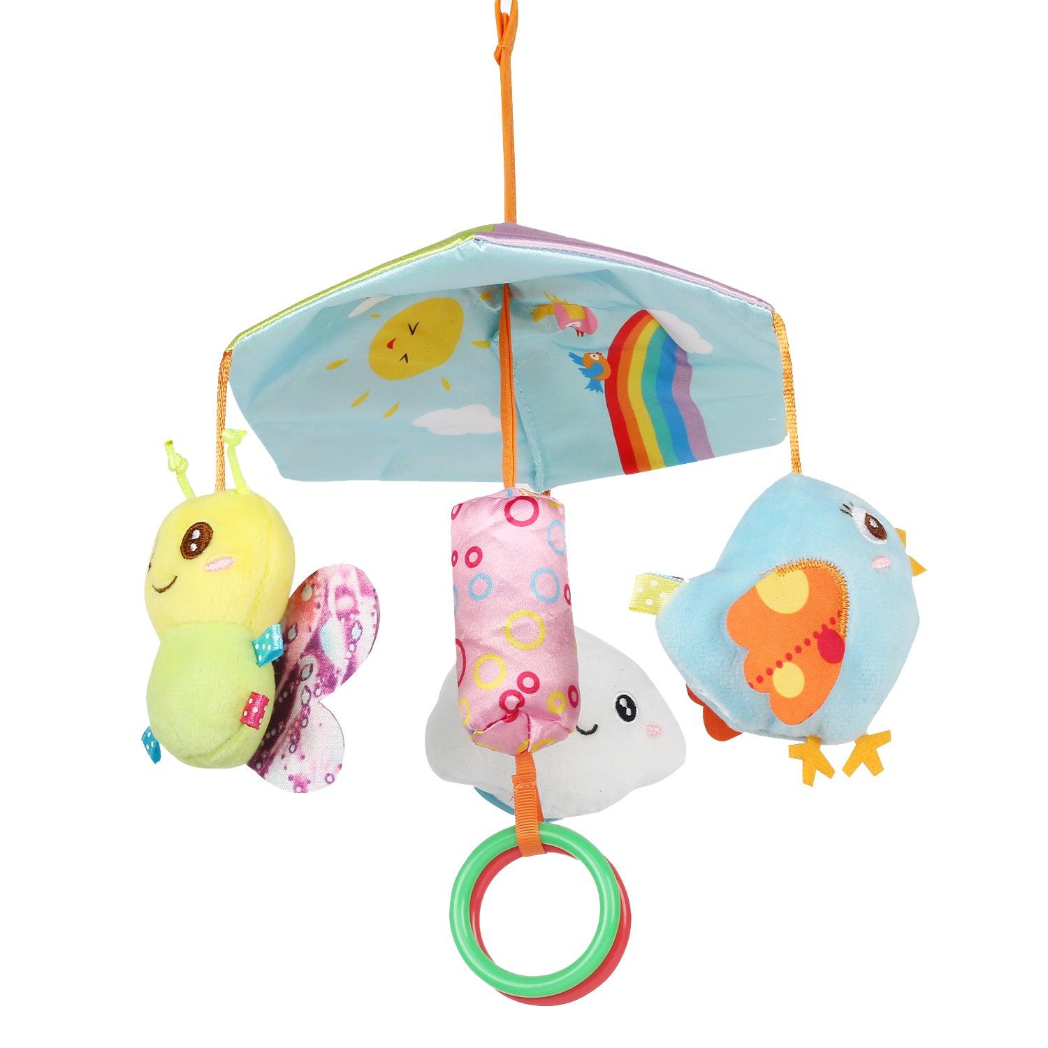 Chirpy Birdies Multicolour Musical Cot Mobile - Baby Moo