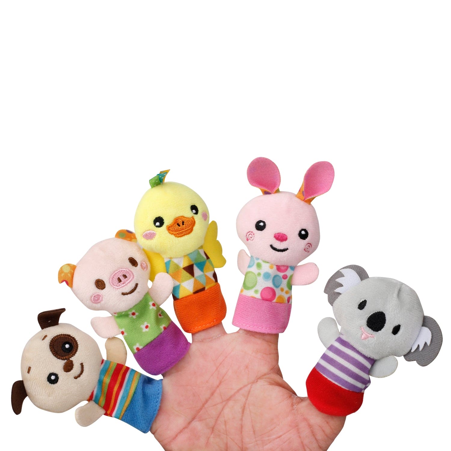 Animals Multicolour Set of 5 Finger Puppets