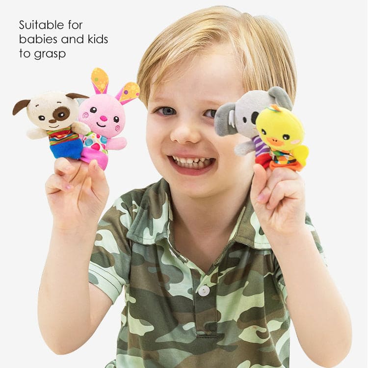 Animals Multicolour Set of 5 Finger Puppets - Baby Moo