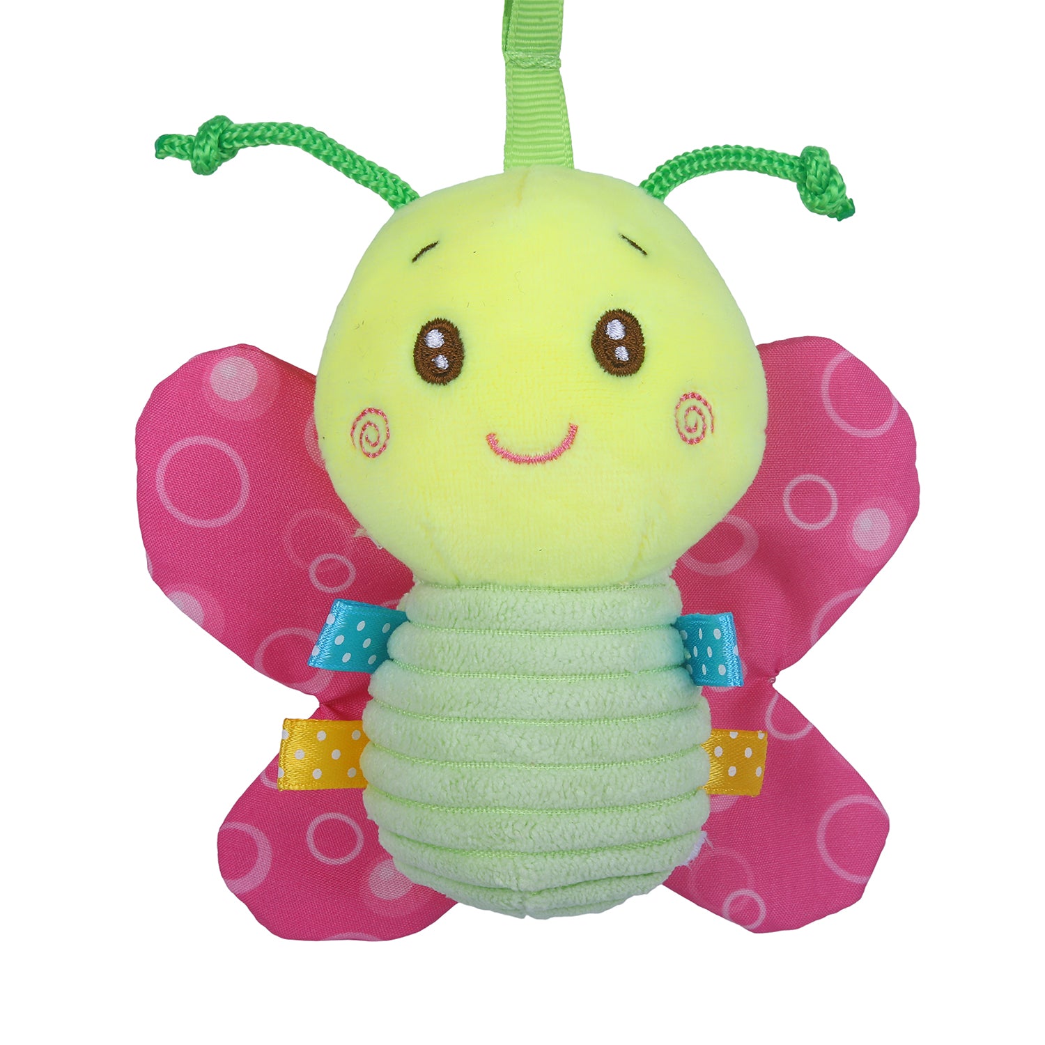 Baby Moo Butterfly Soft Plush Stuffed Hanging Toy - Multicolor - Baby Moo